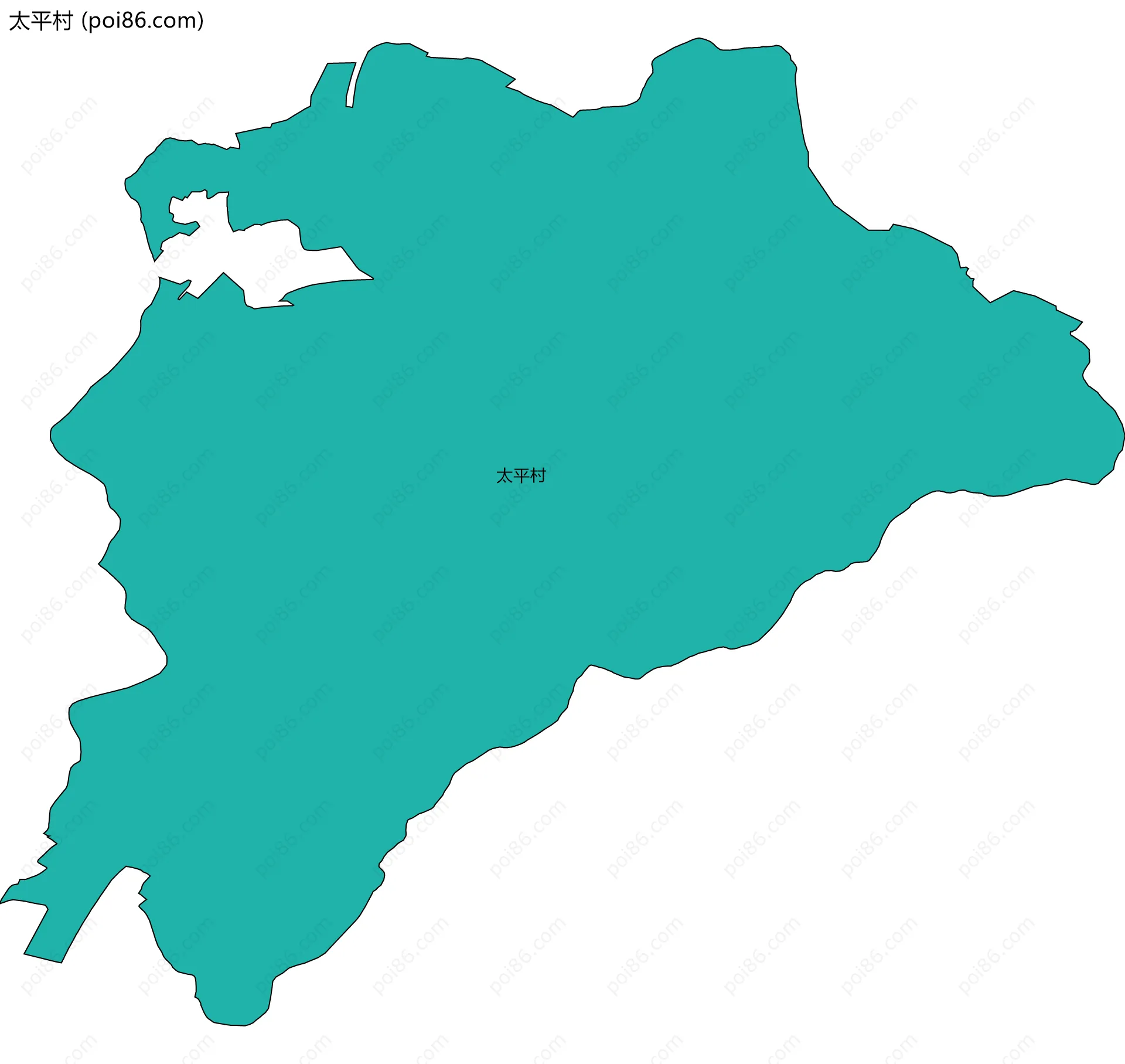 太平村边界地图
