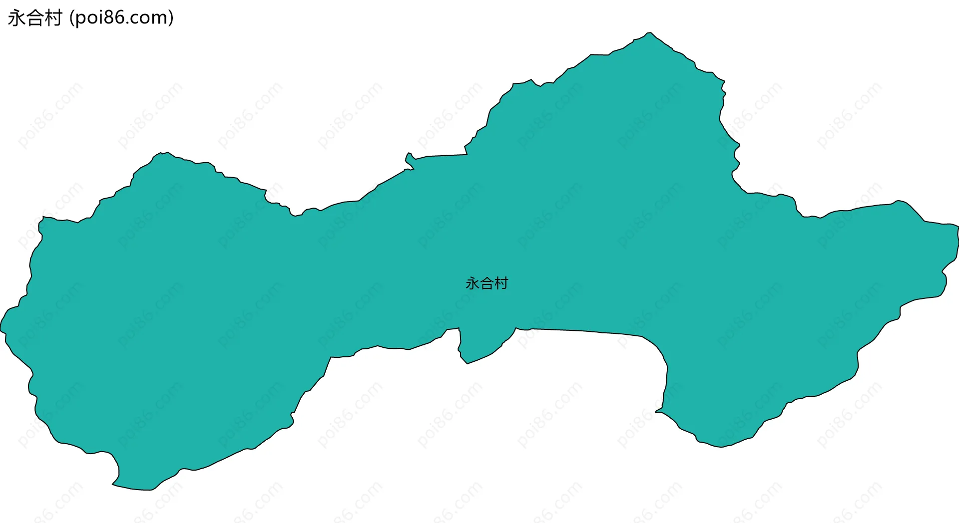 永合村边界地图