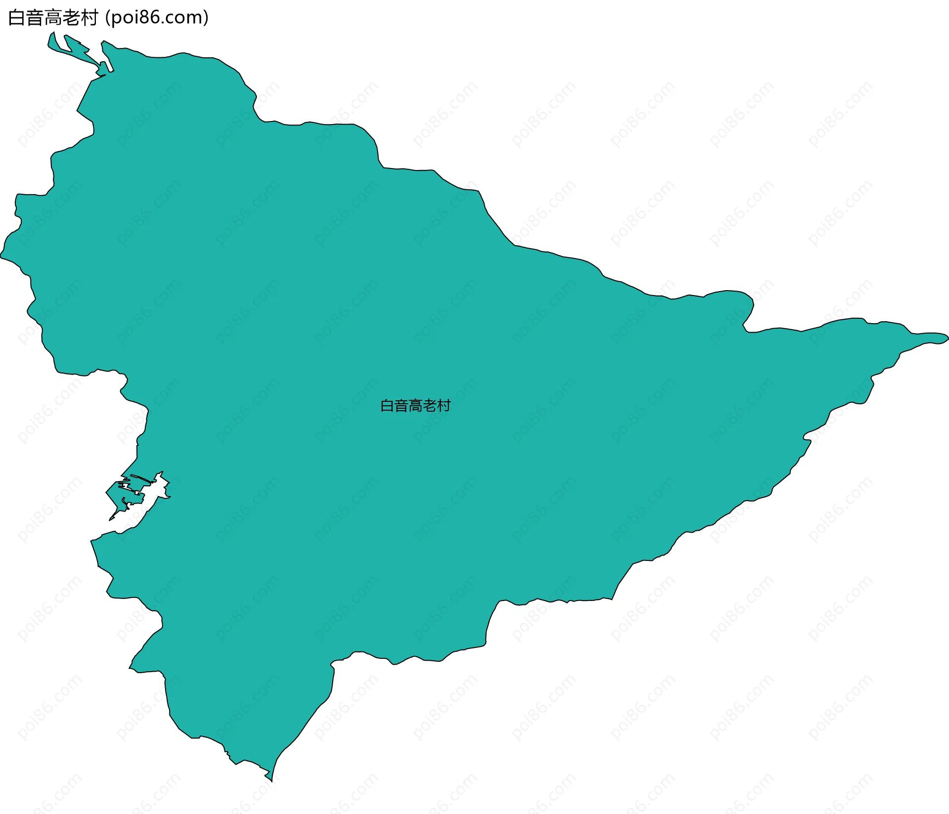 白音高老村边界地图