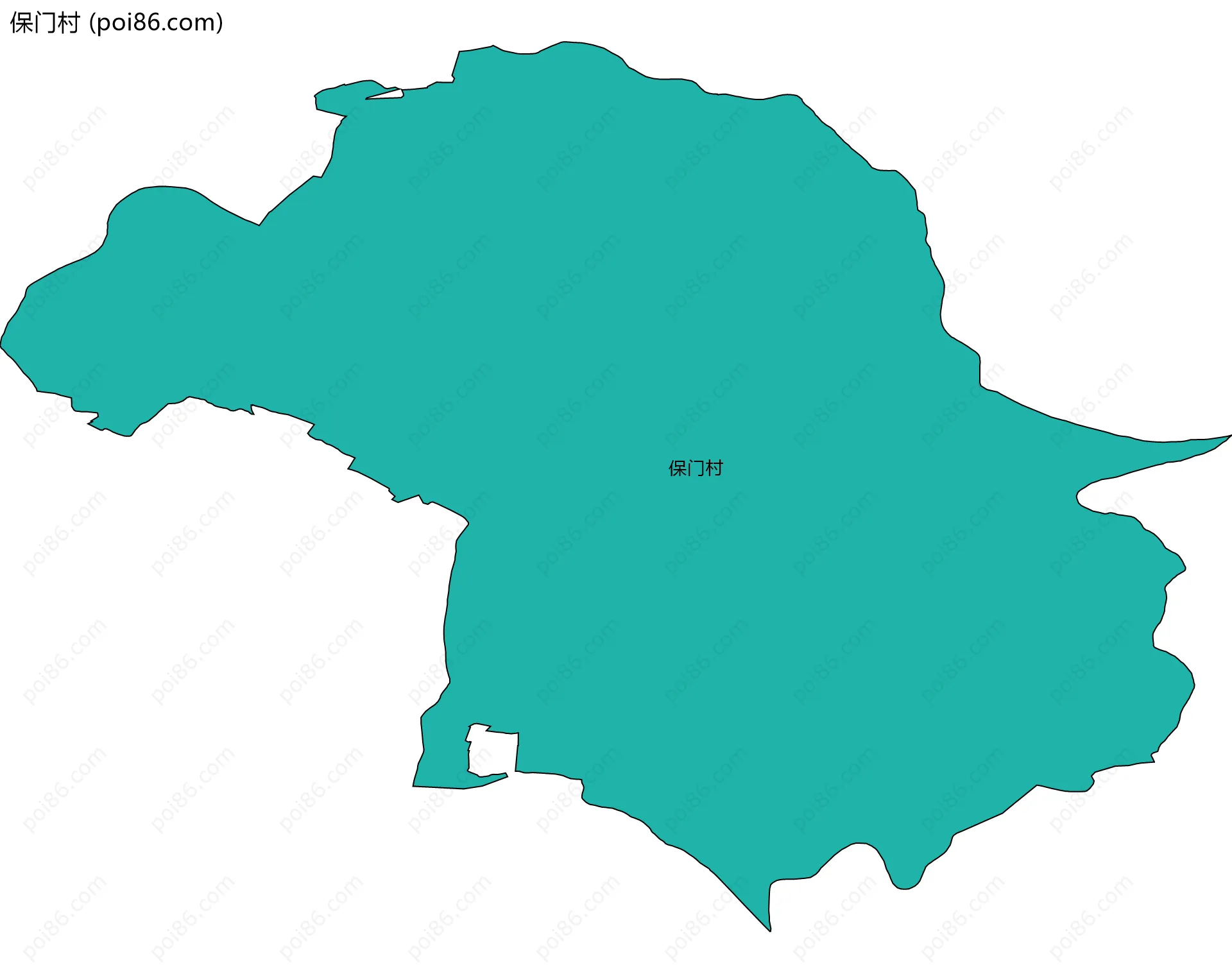 保门村边界地图