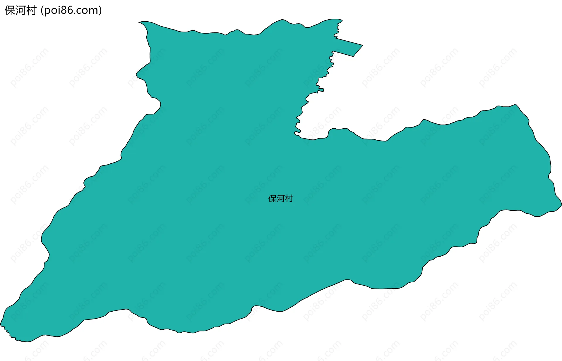 保河村边界地图