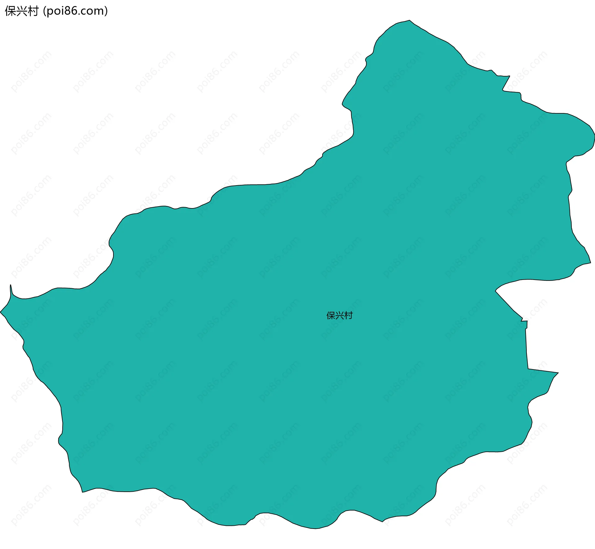 保兴村边界地图