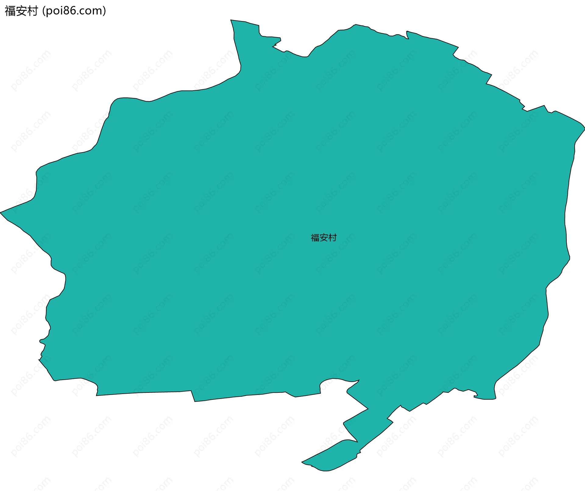 福安村边界地图