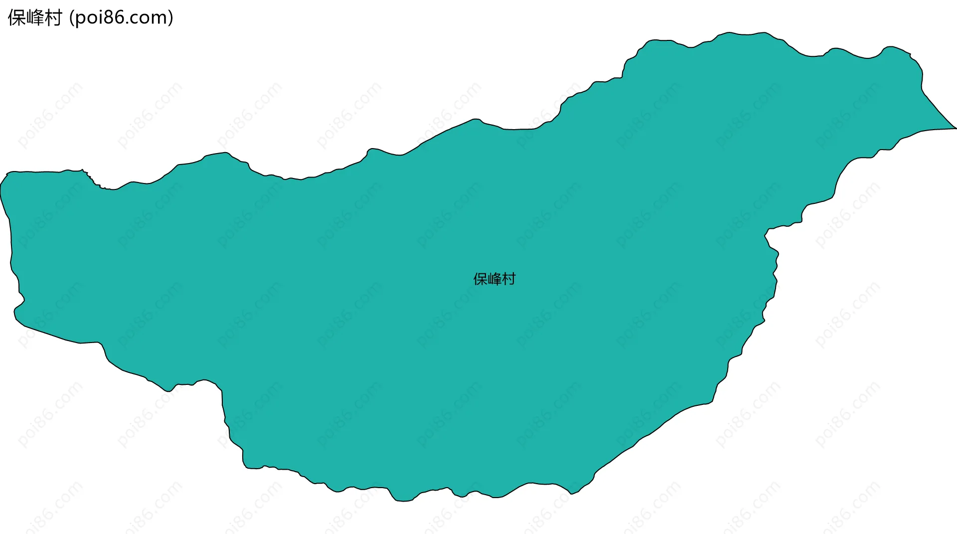 保峰村边界地图