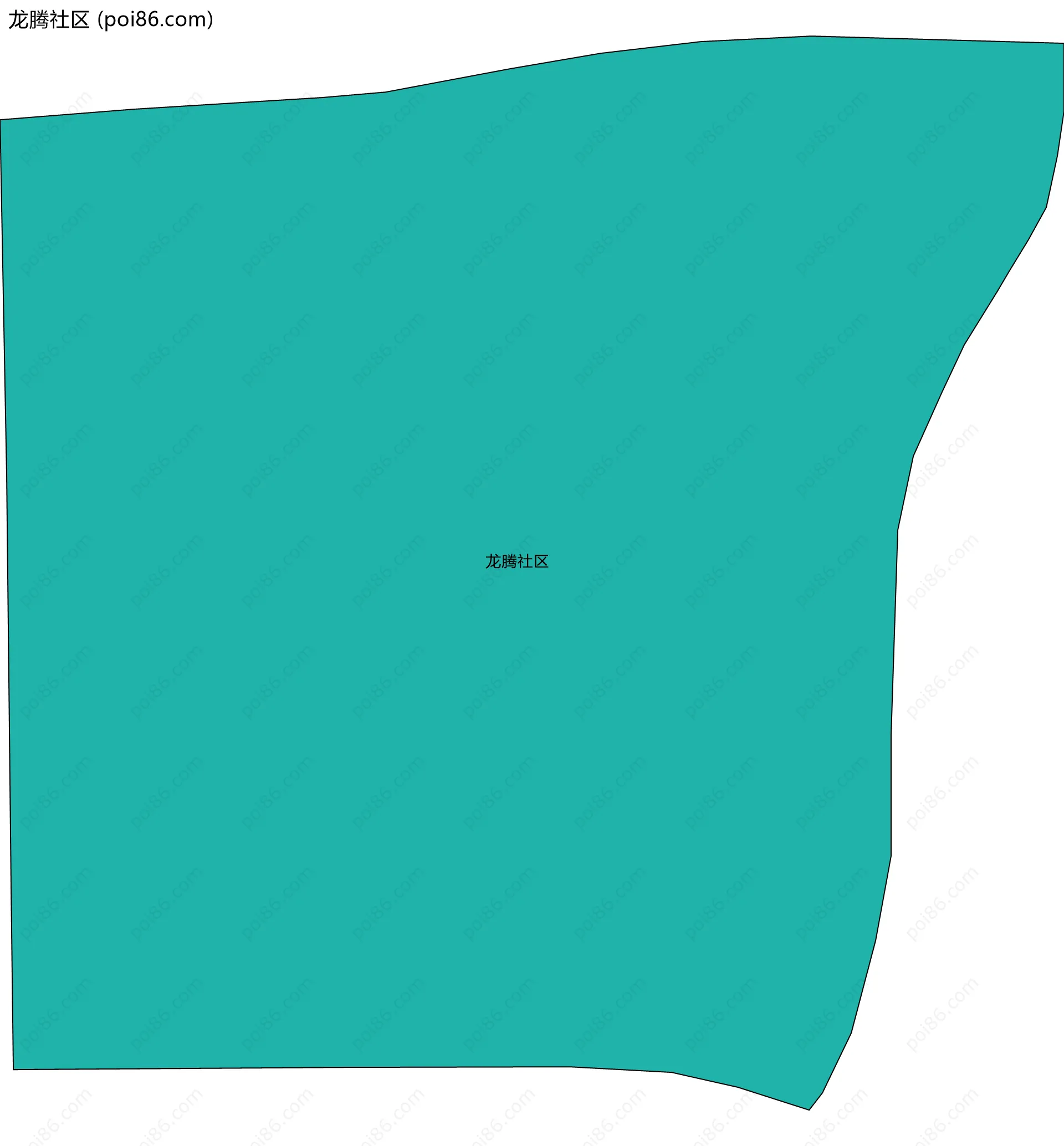 龙腾社区边界地图