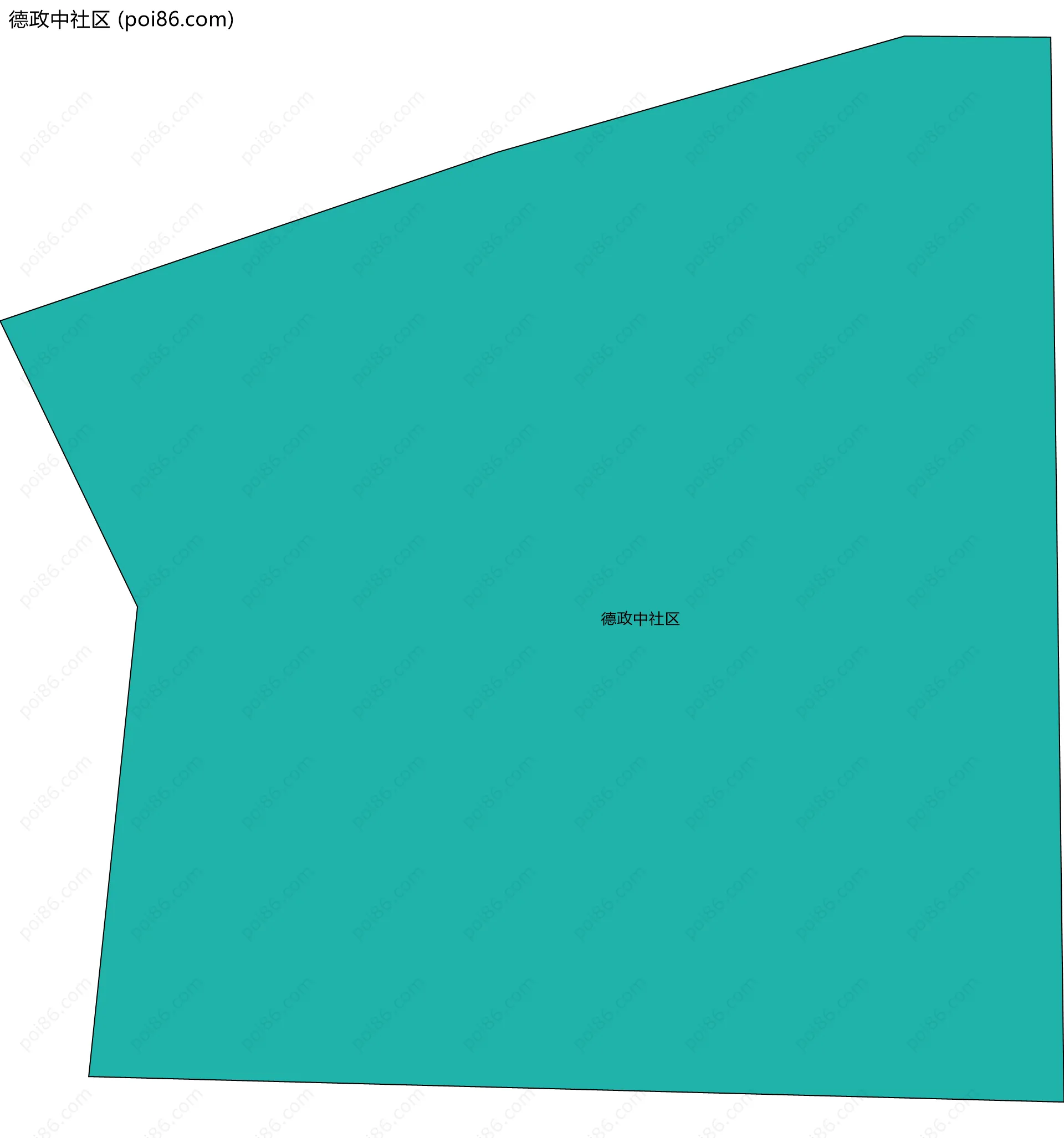 德政中社区边界地图