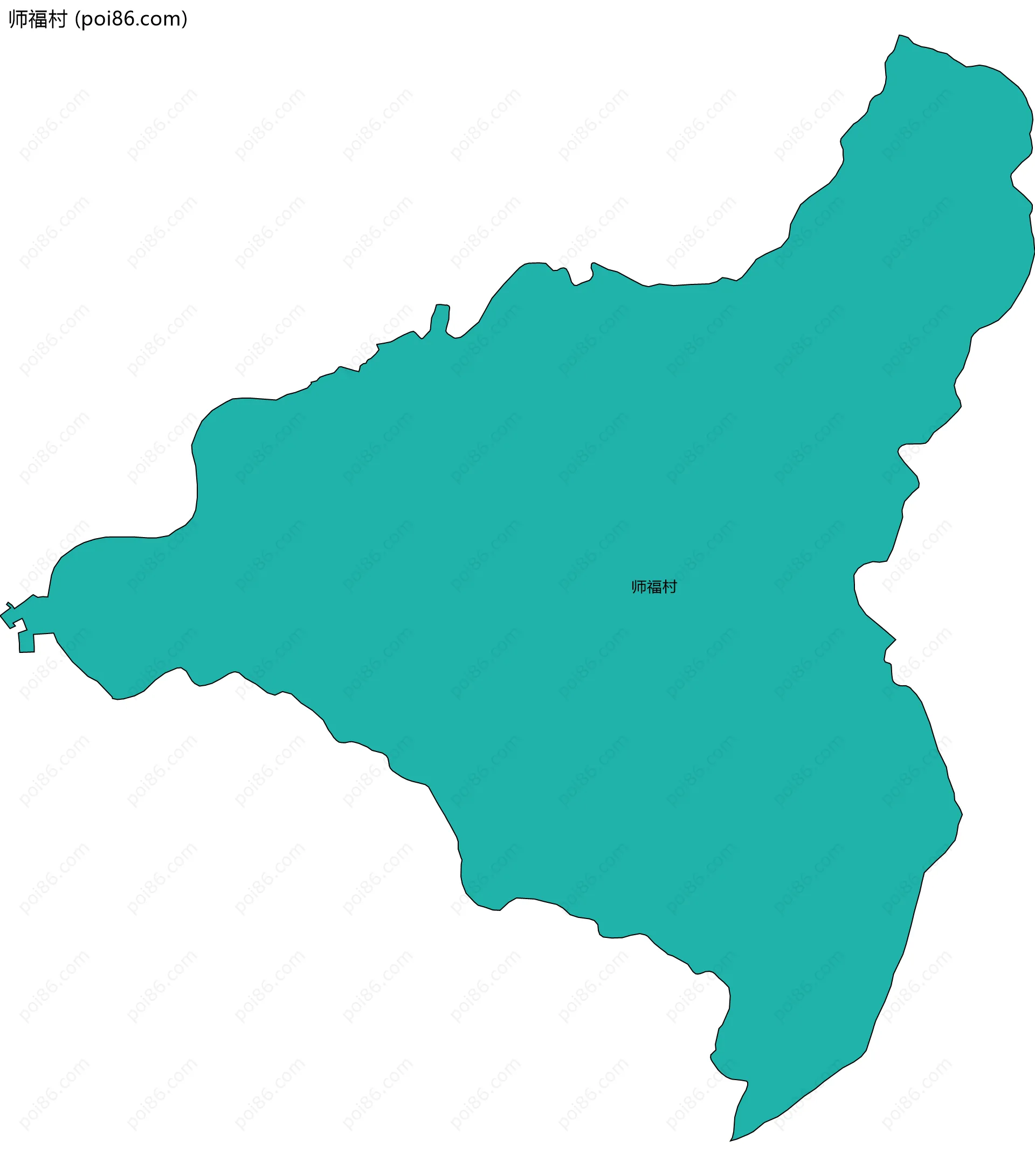 师福村边界地图