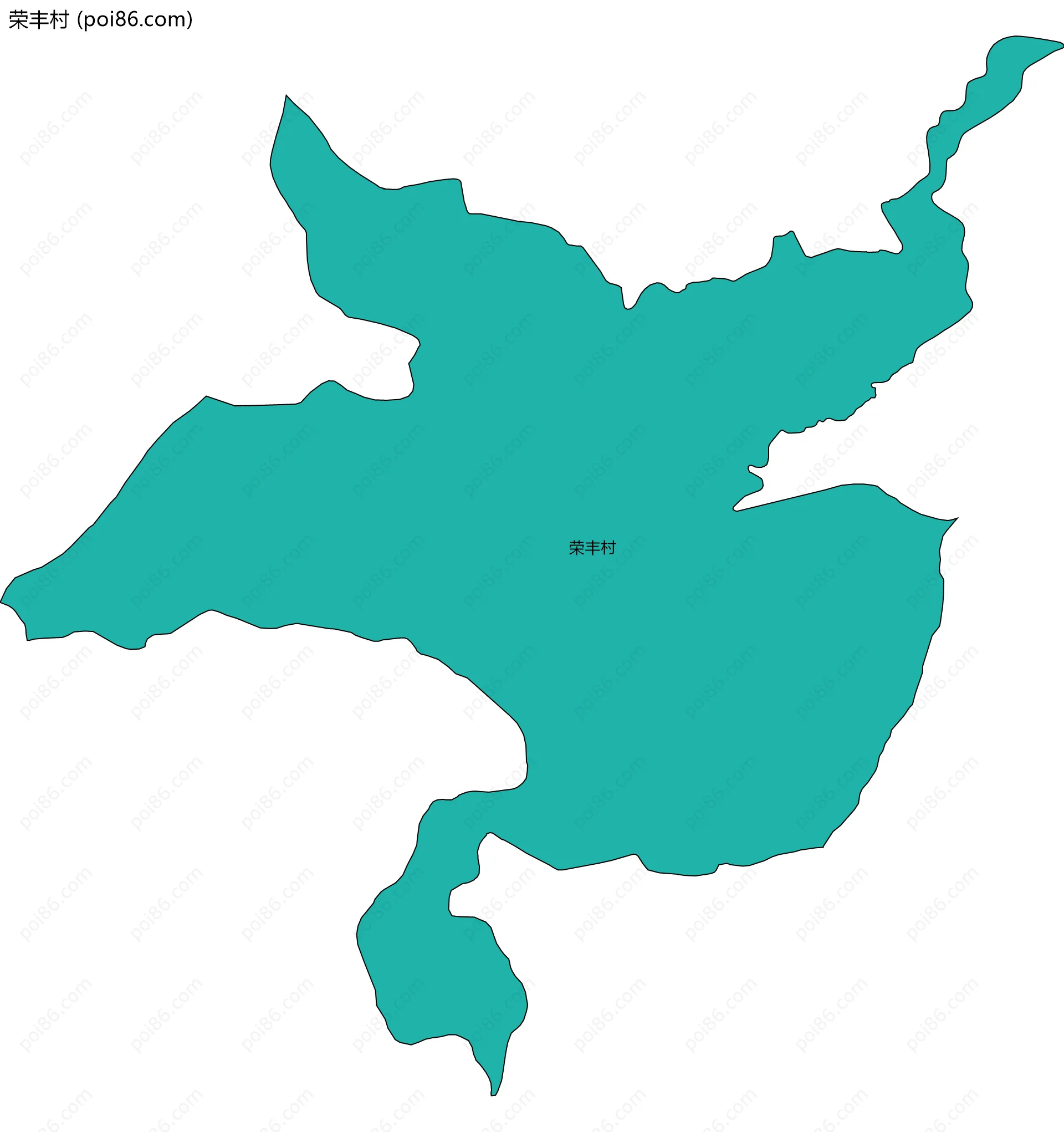 荣丰村边界地图