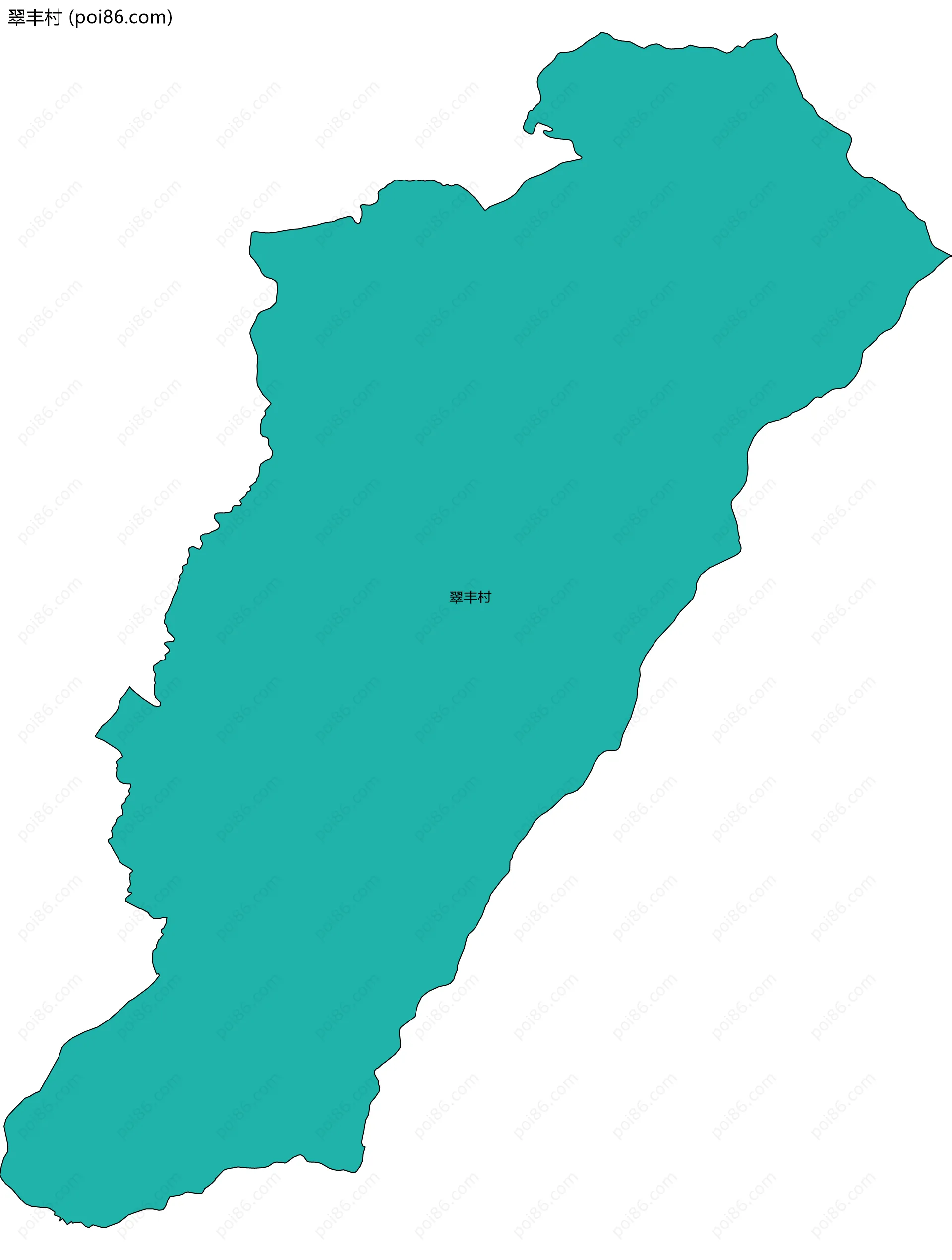 翠丰村边界地图