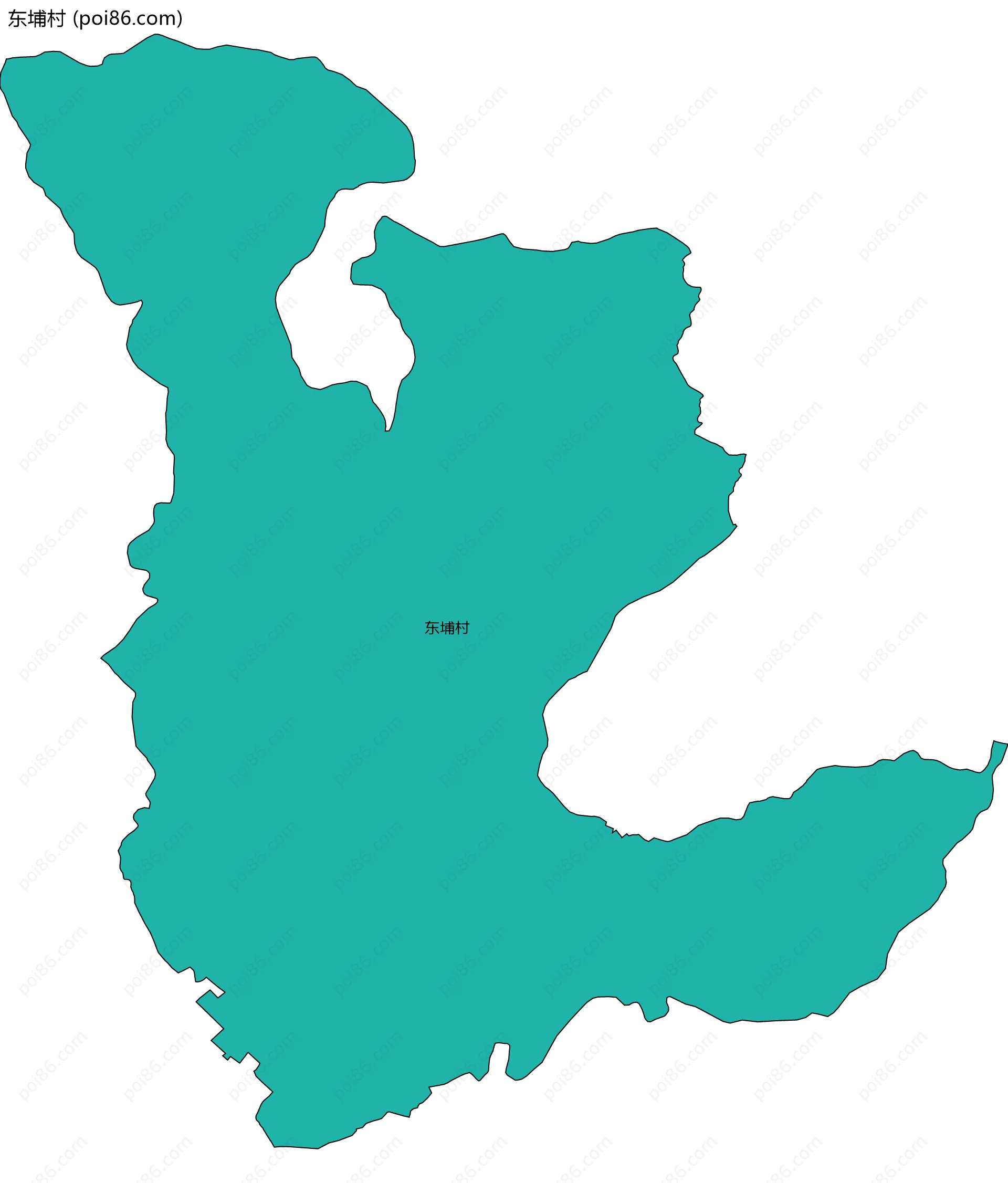 东埔村边界地图