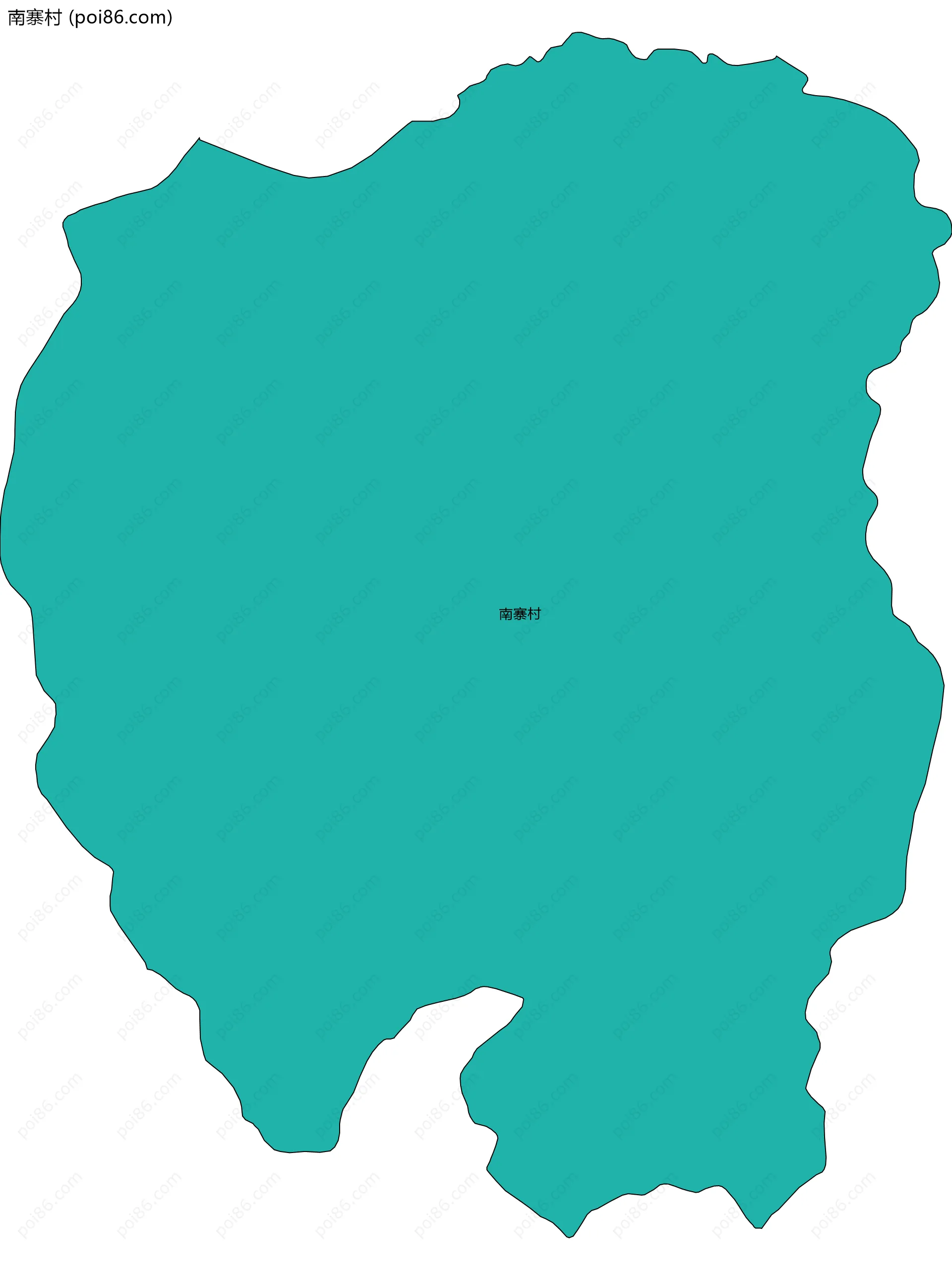 南寨村边界地图