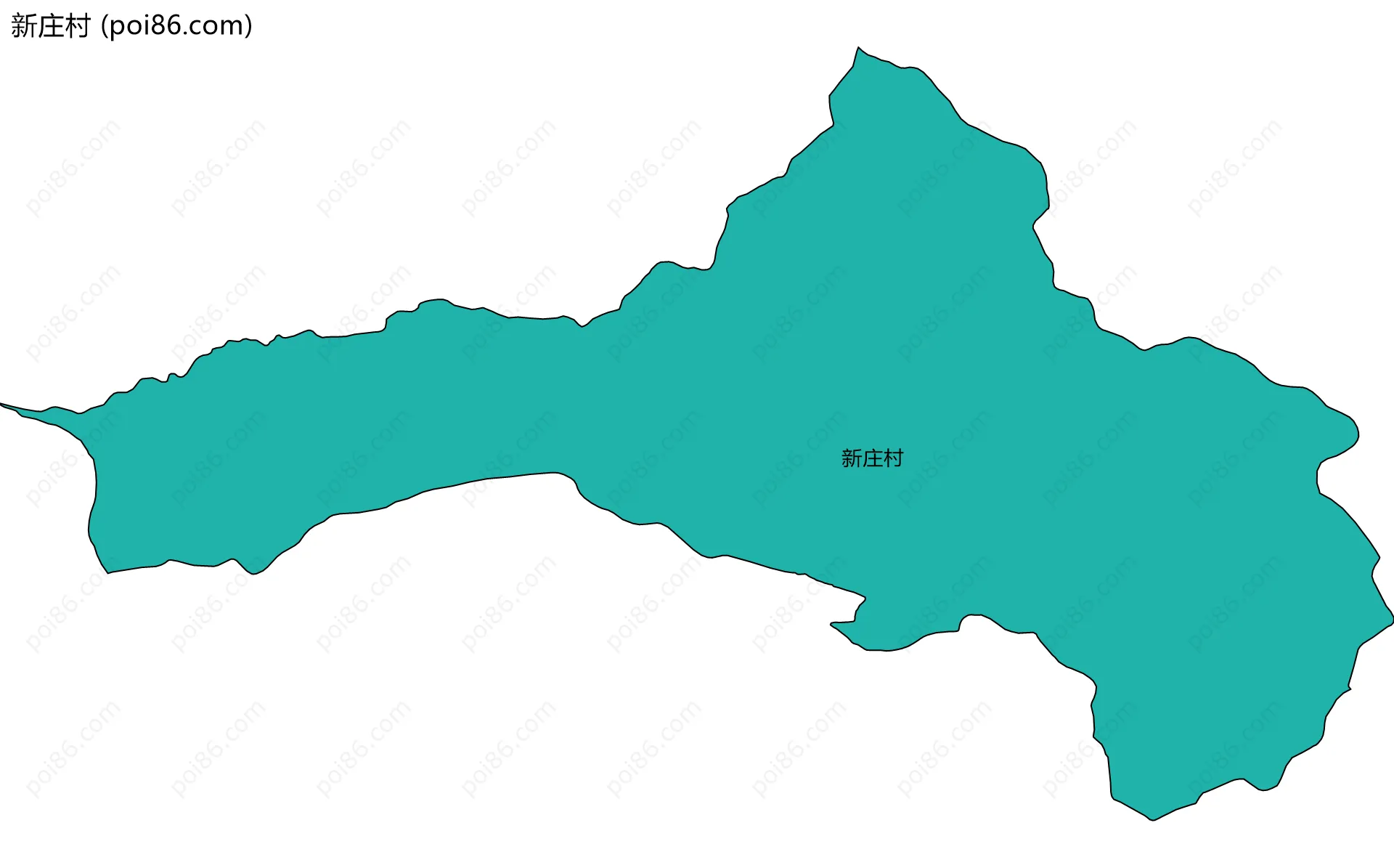 新庄村边界地图