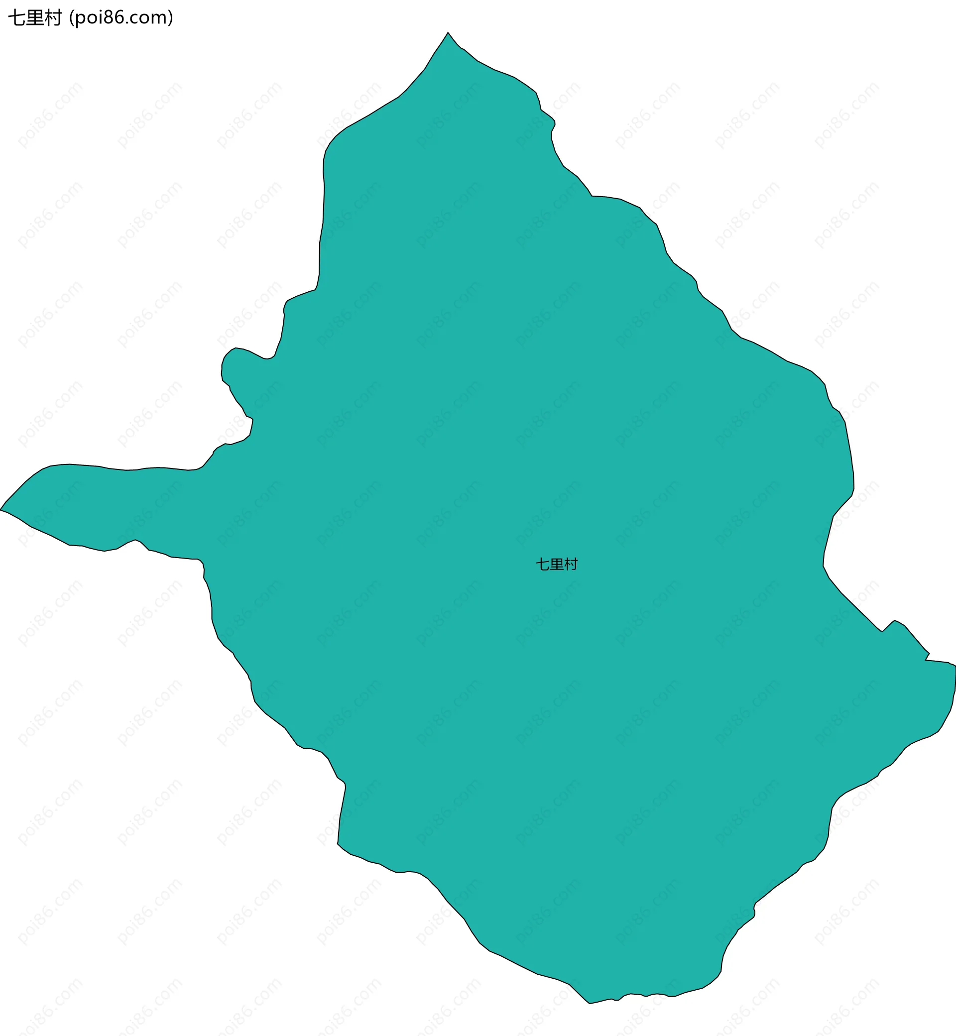 七里村边界地图