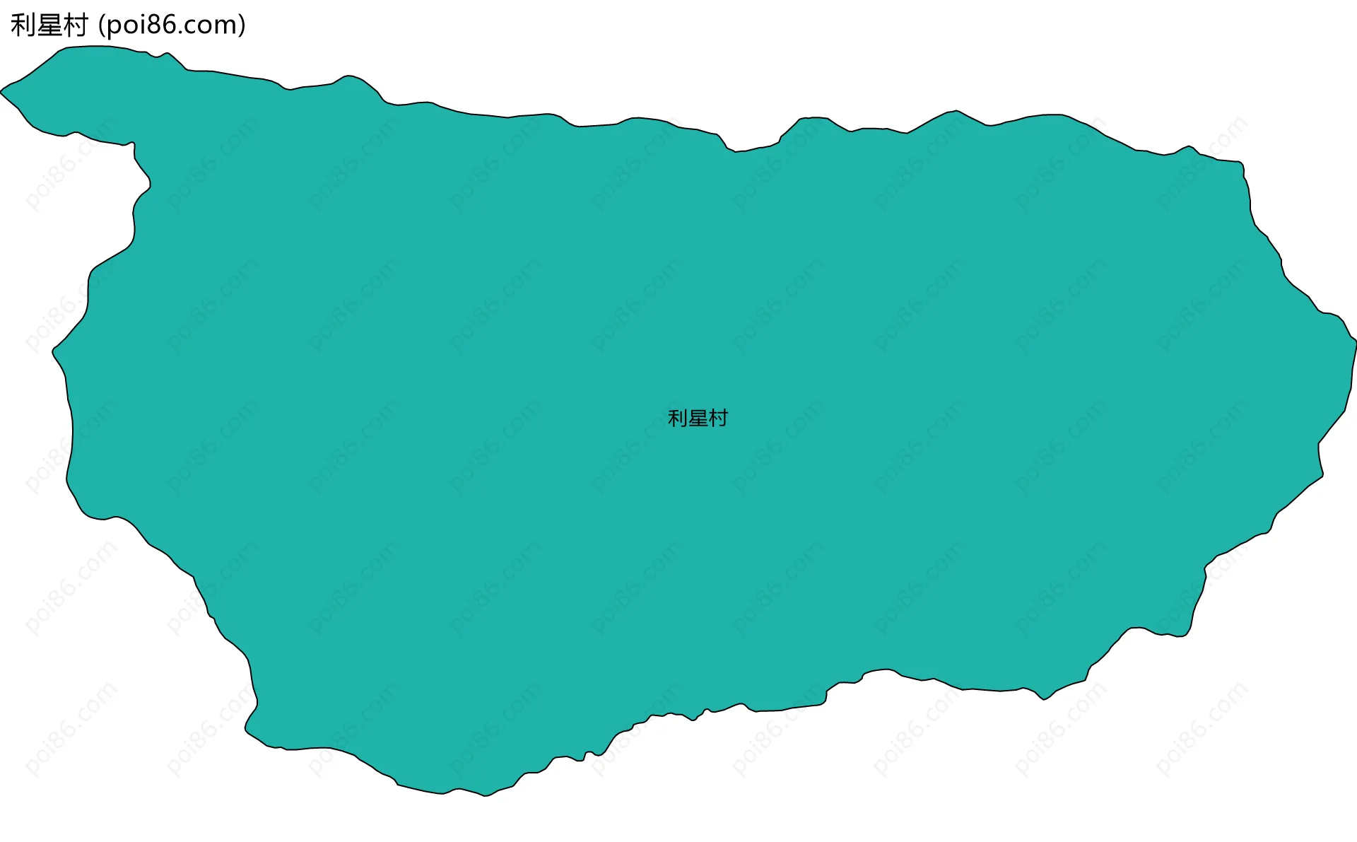 利星村边界地图