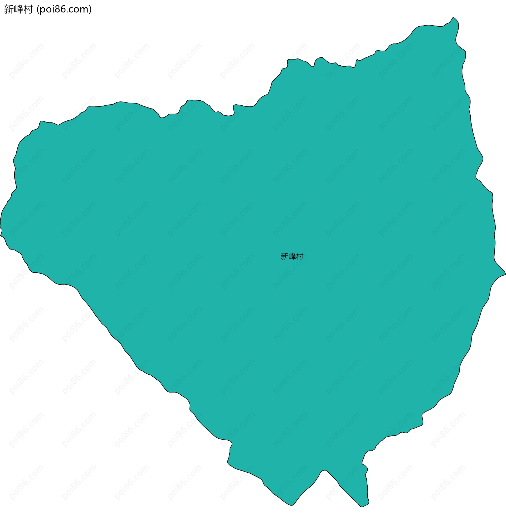 新峰村边界地图