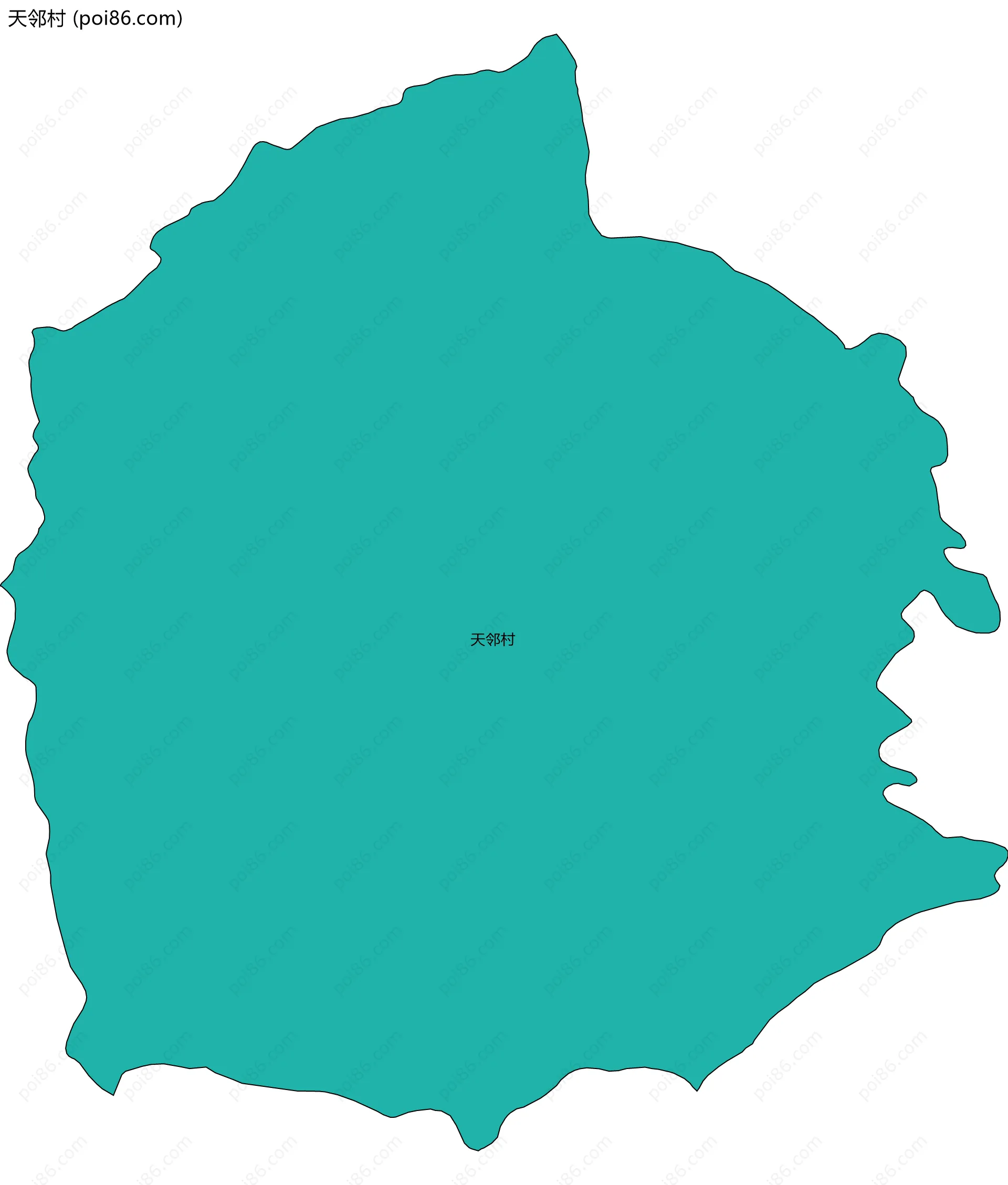 天邻村边界地图