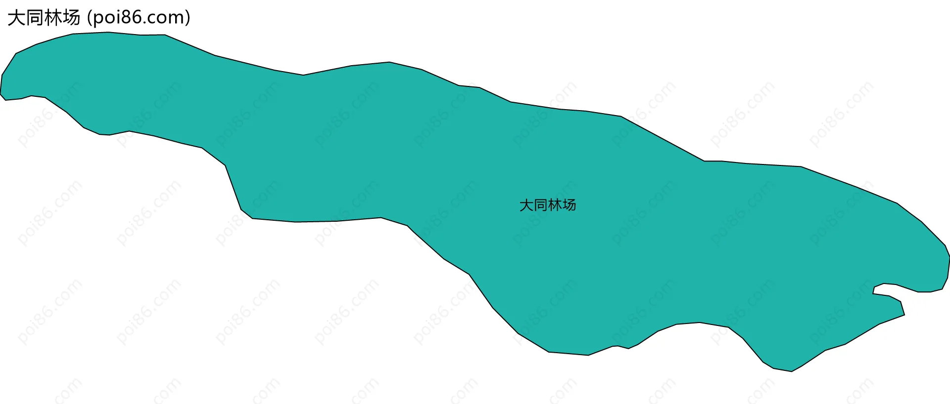 大同林场边界地图