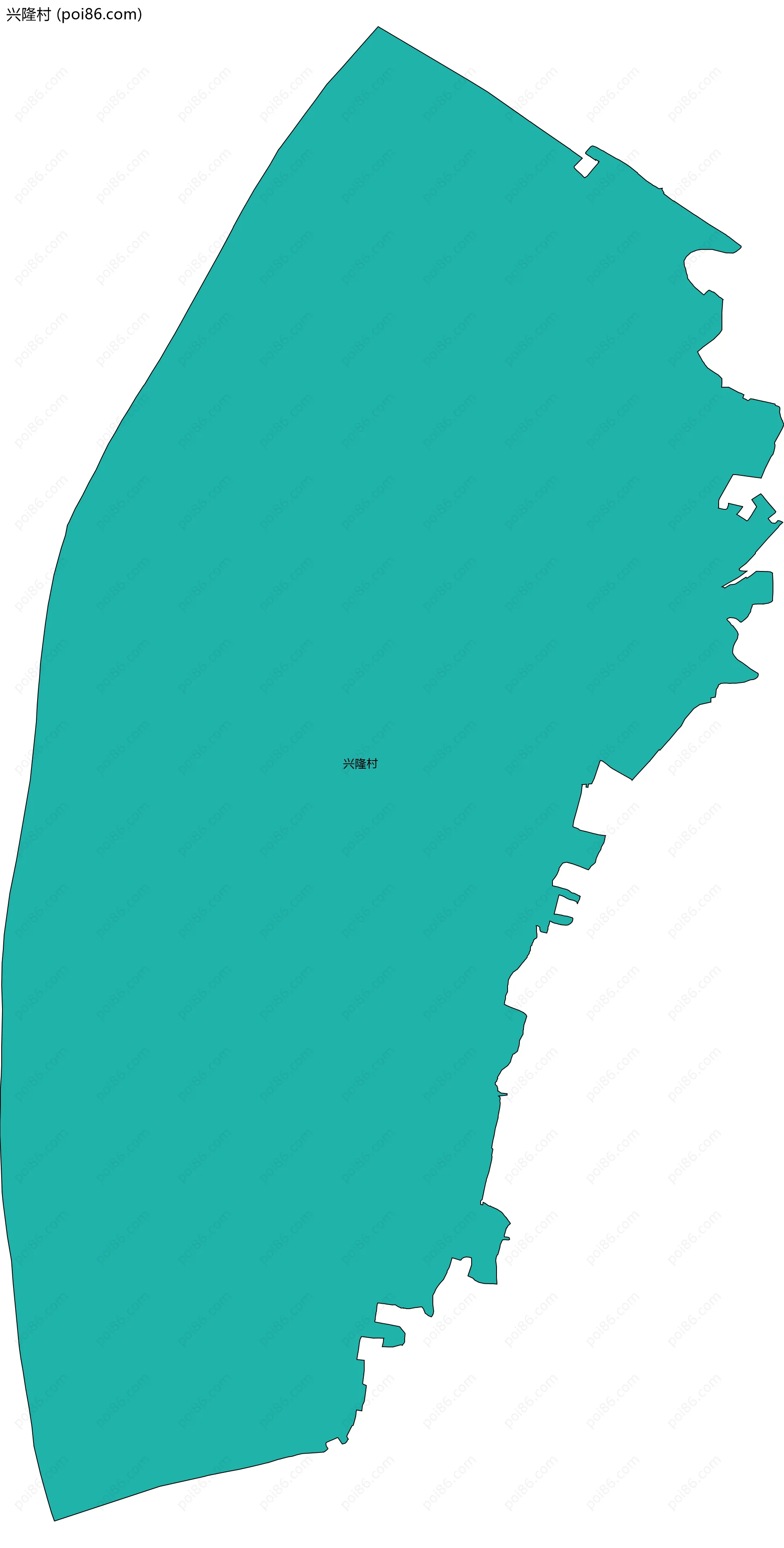 兴隆村边界地图