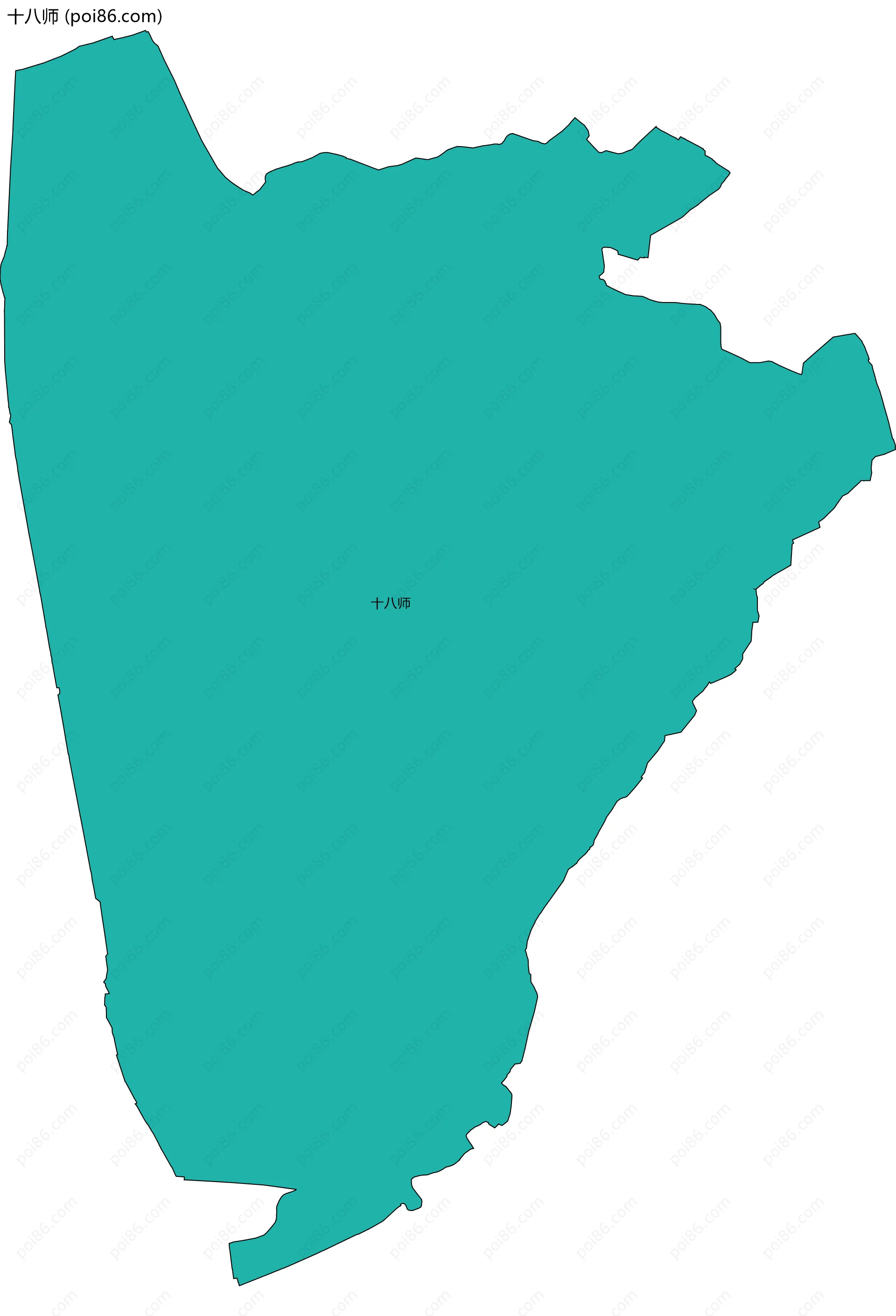 十八师边界地图