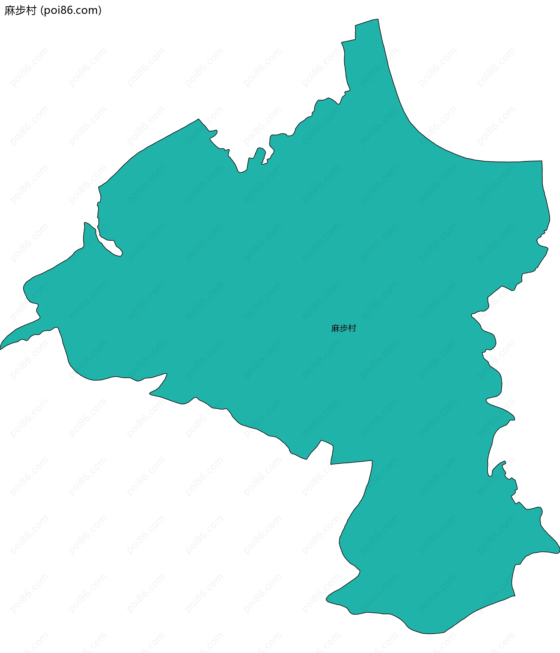 麻步村边界地图