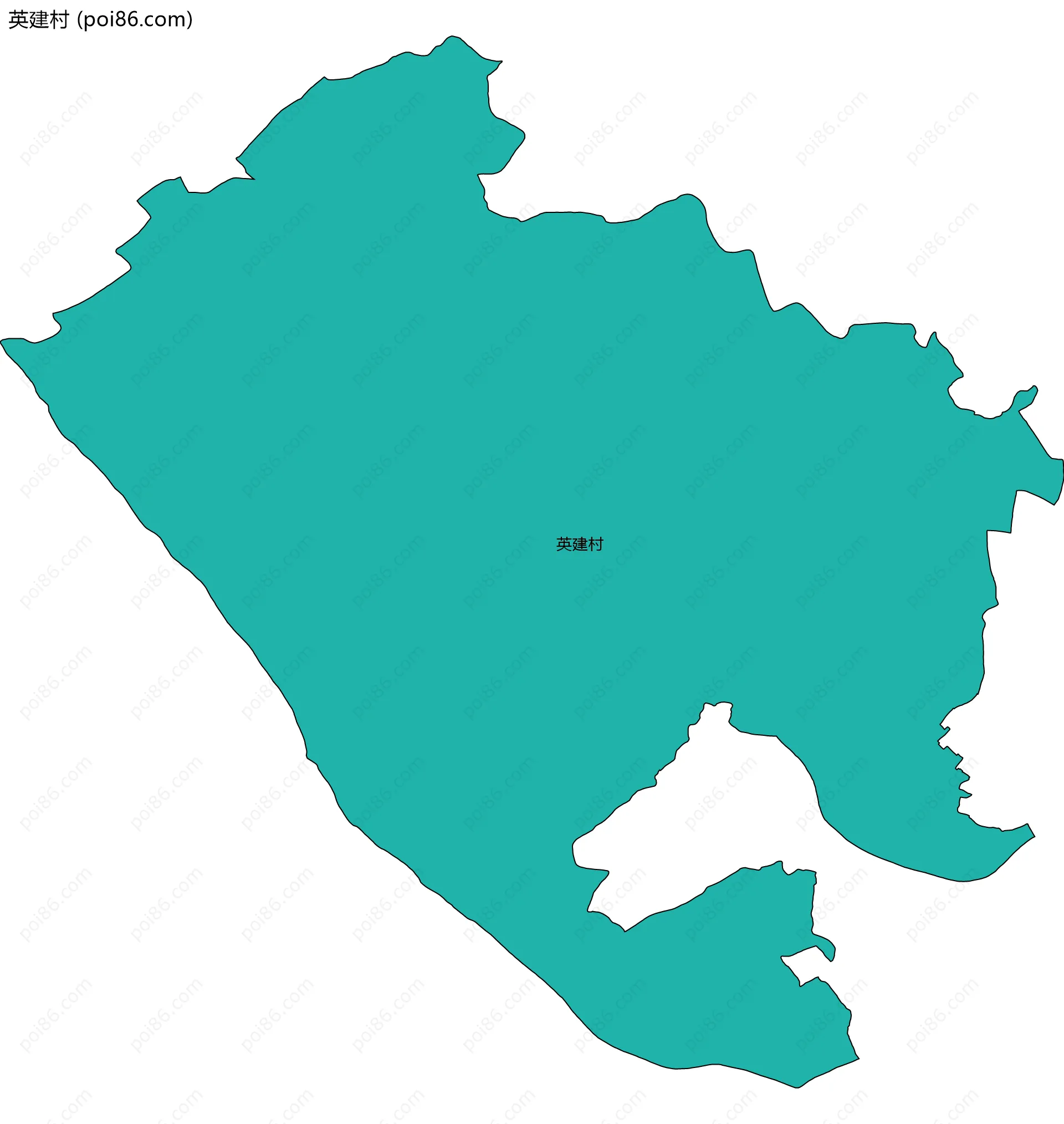英建村边界地图
