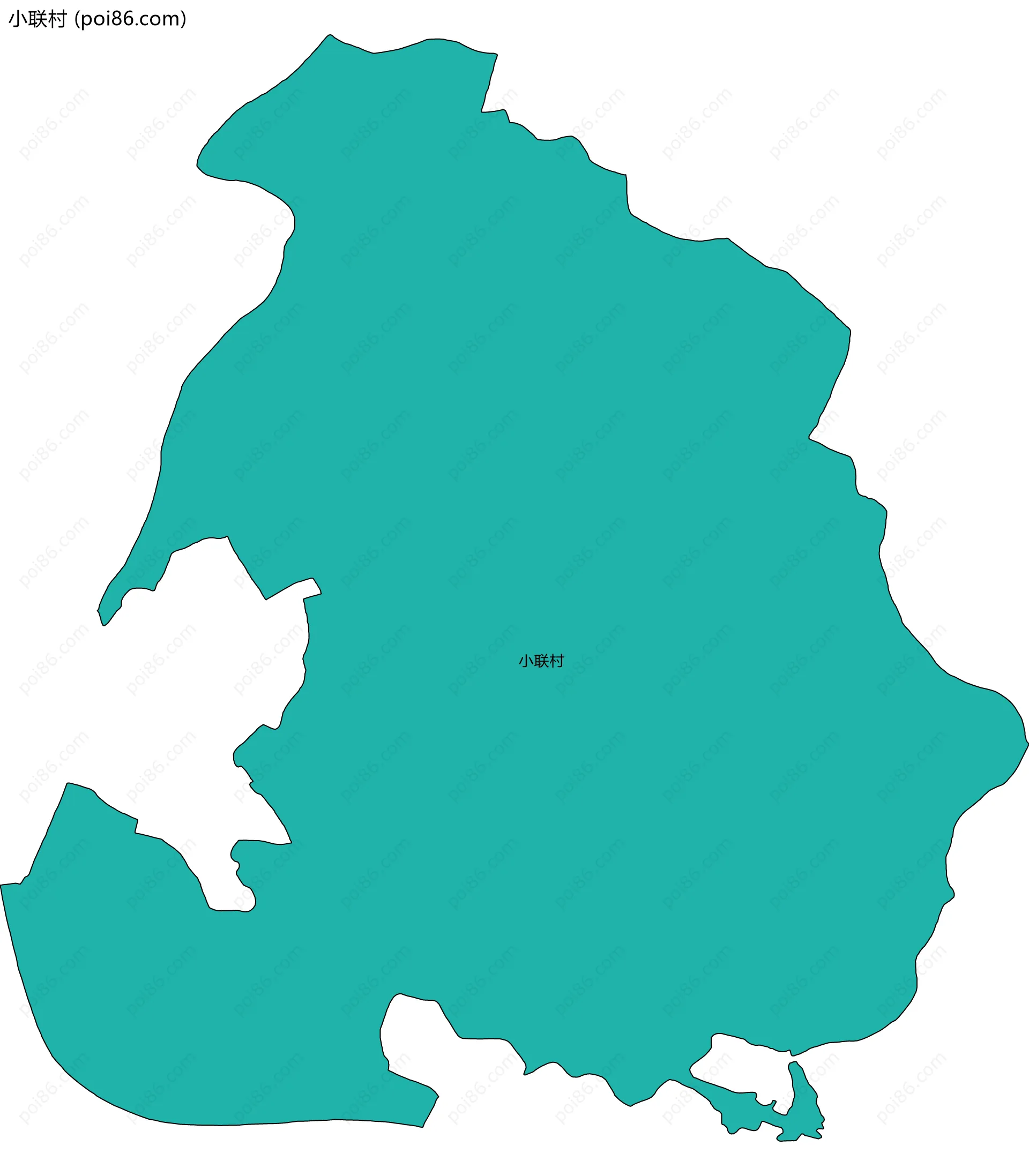 小联村边界地图