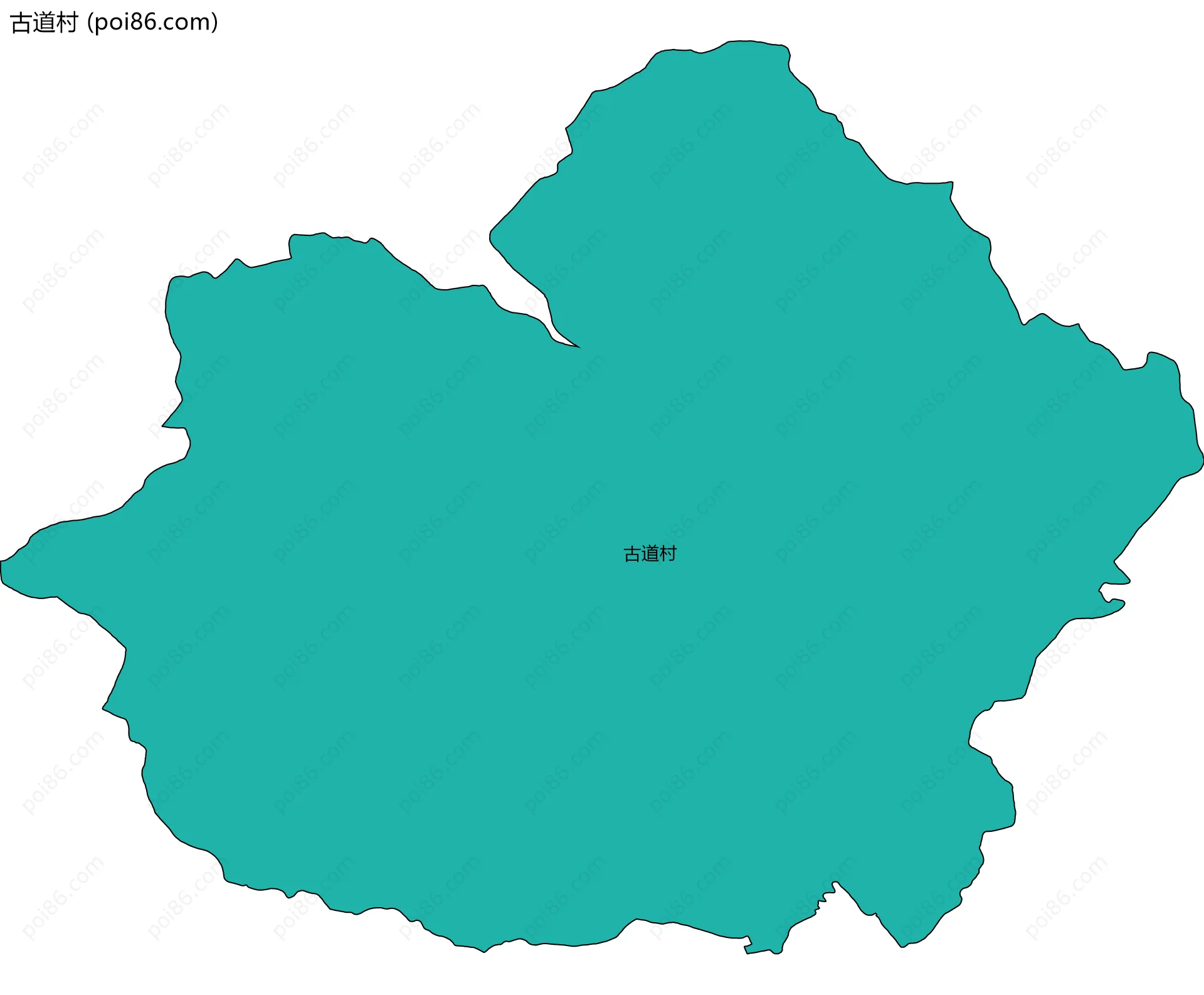 古道村边界地图