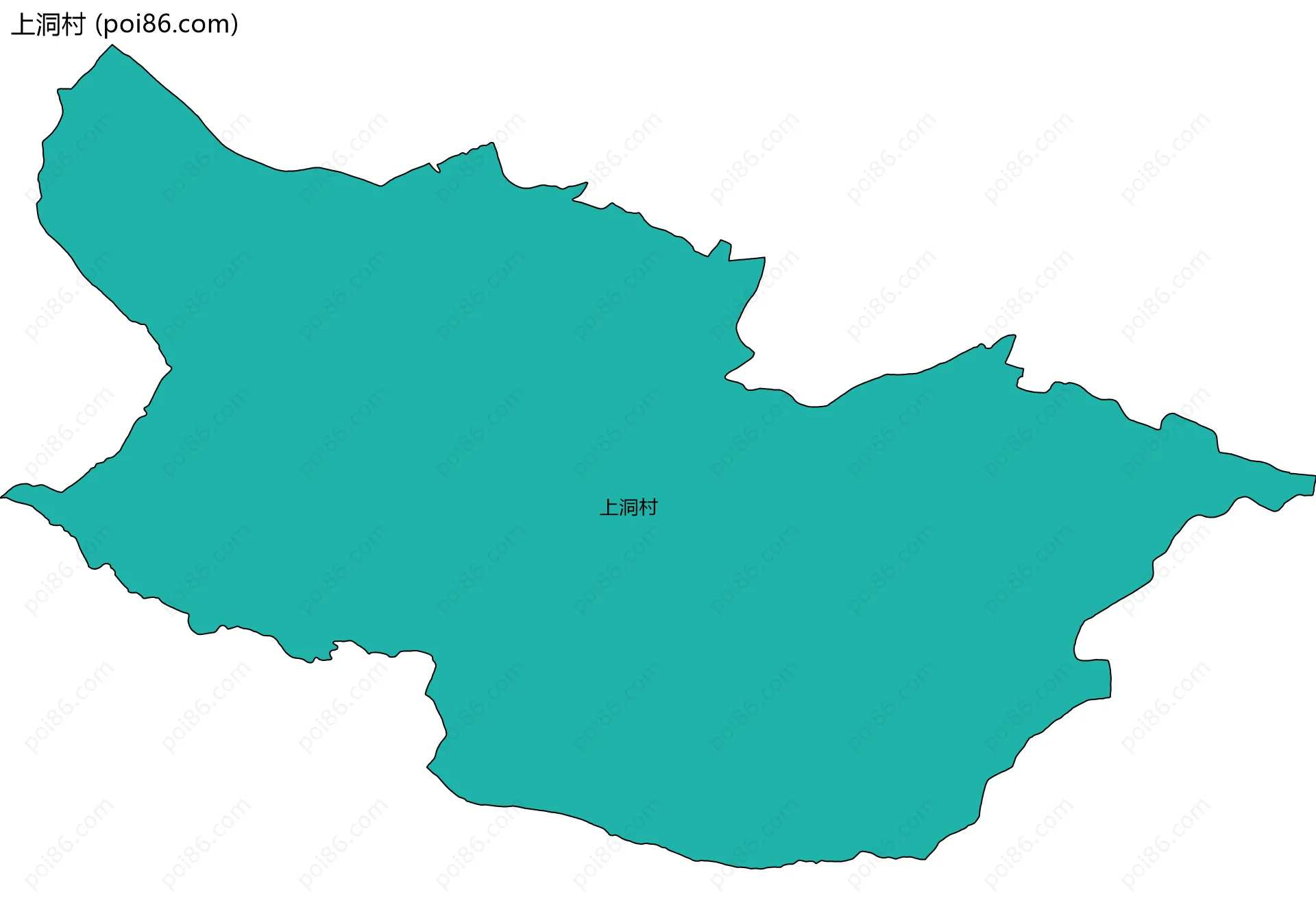 上洞村边界地图