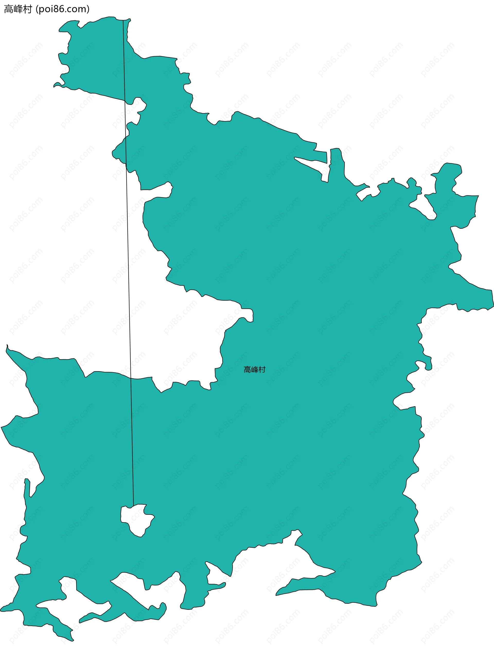 高峰村边界地图