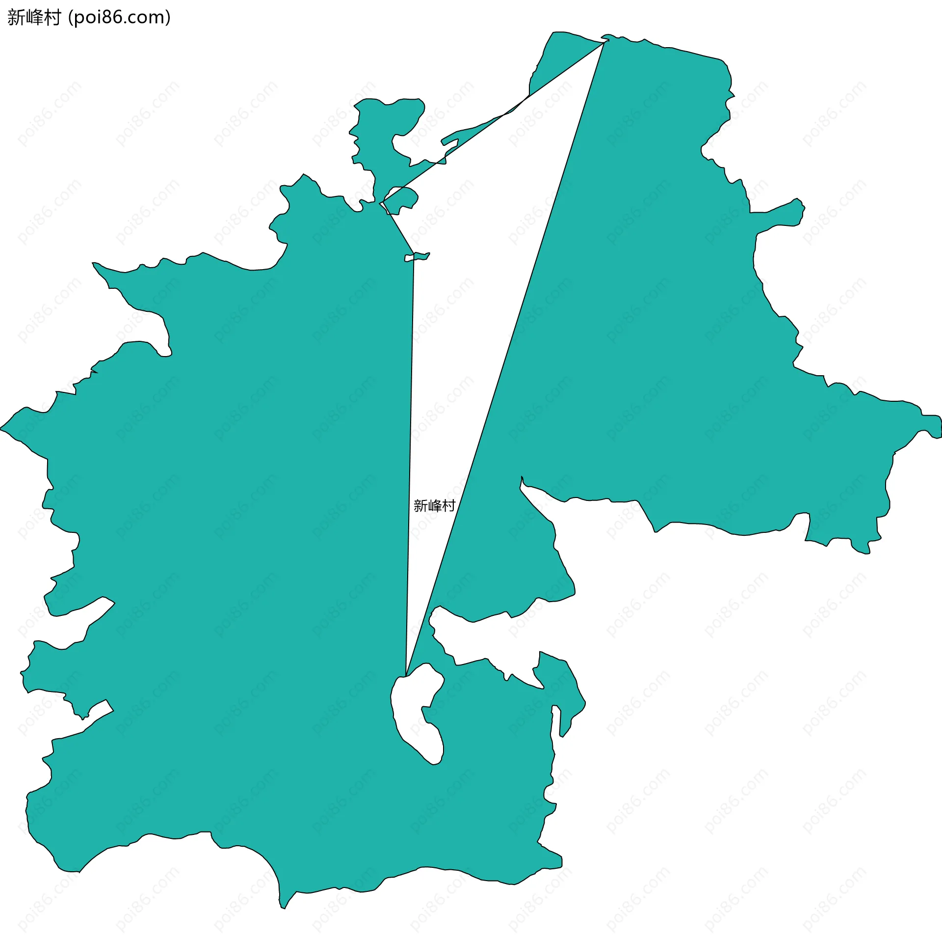 新峰村边界地图
