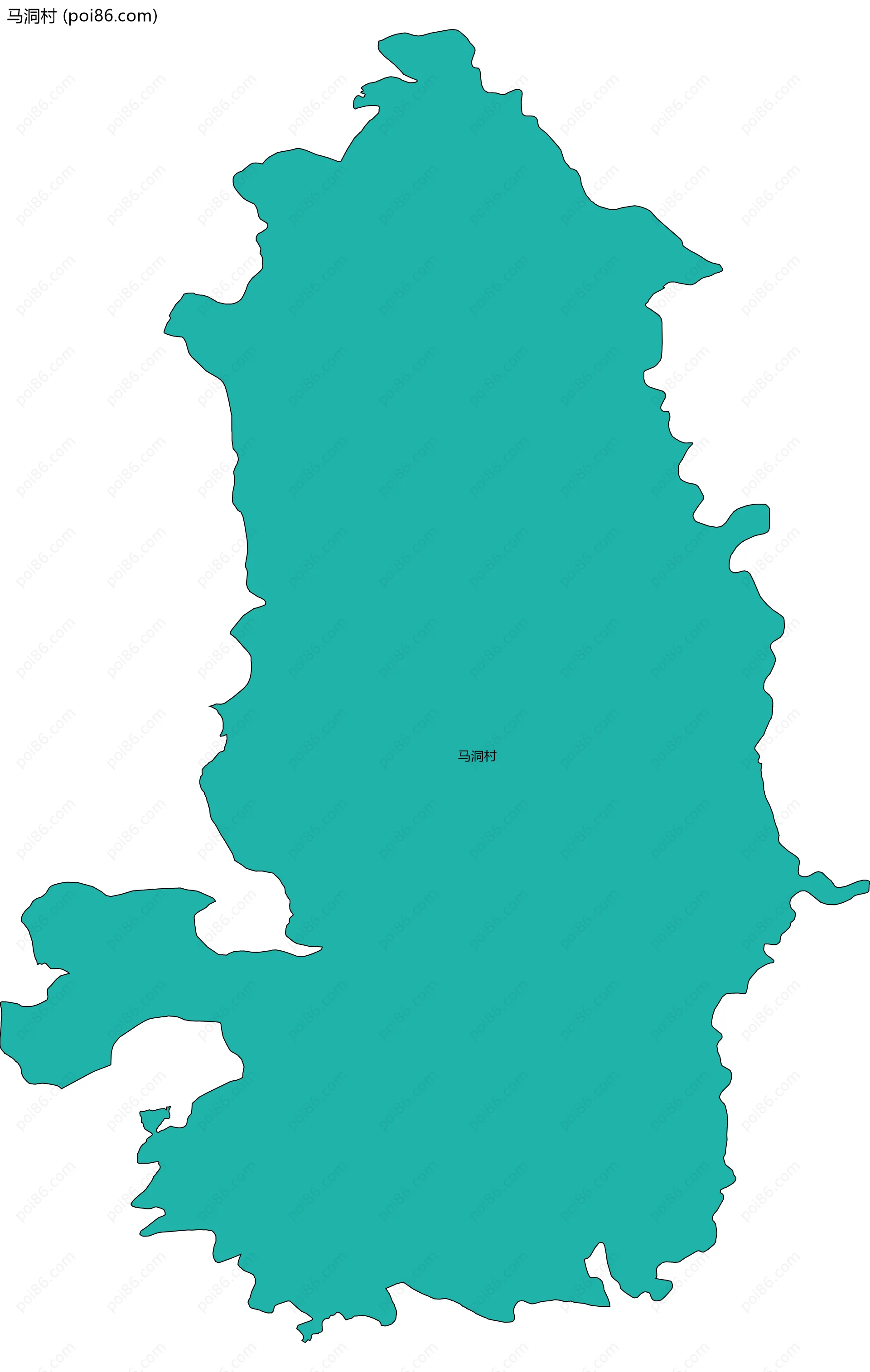 马洞村边界地图