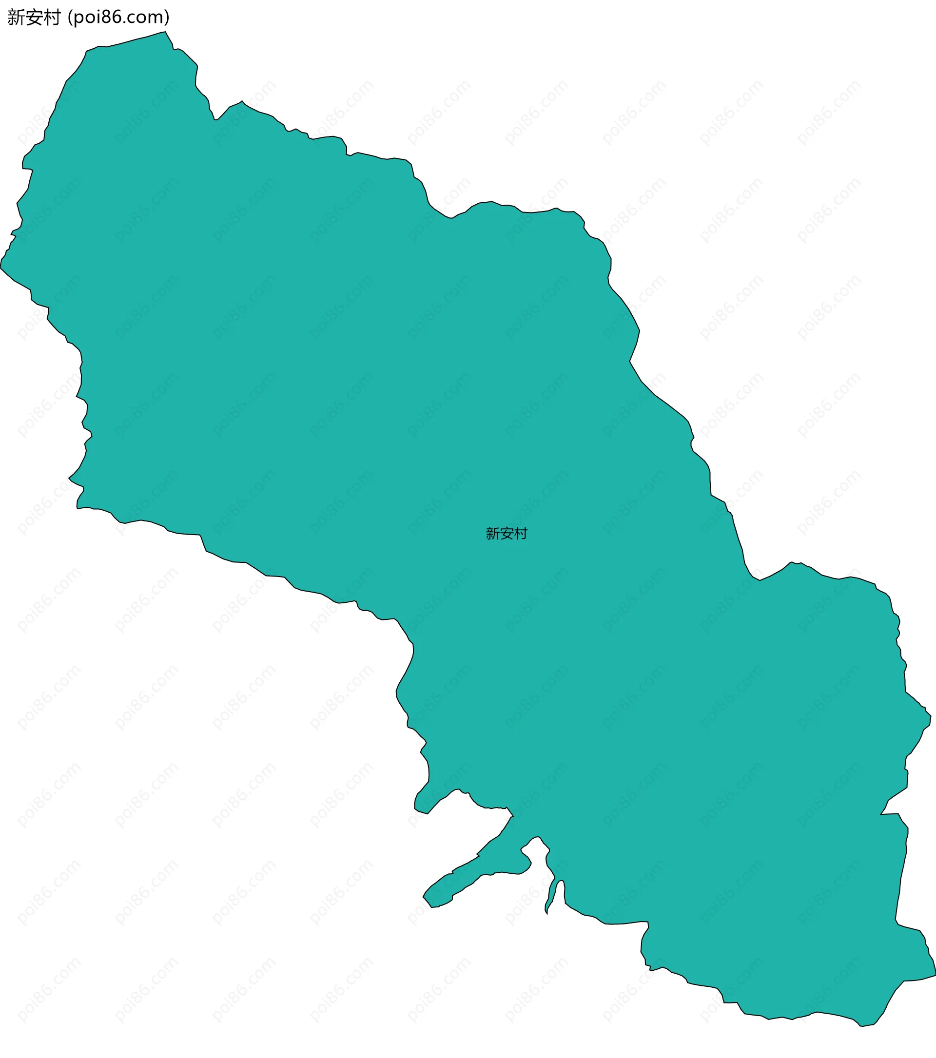 新安村边界地图