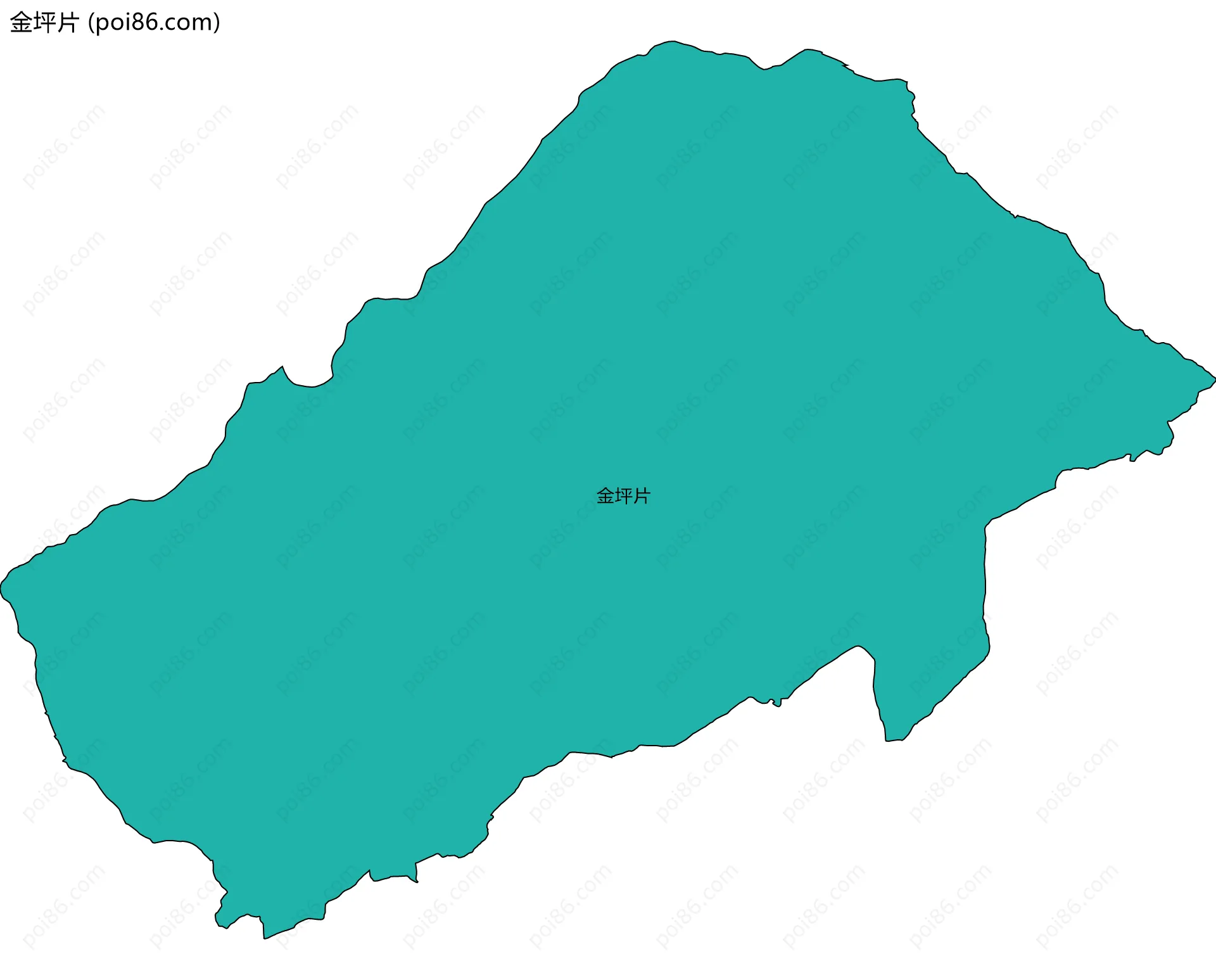 金坪片边界地图
