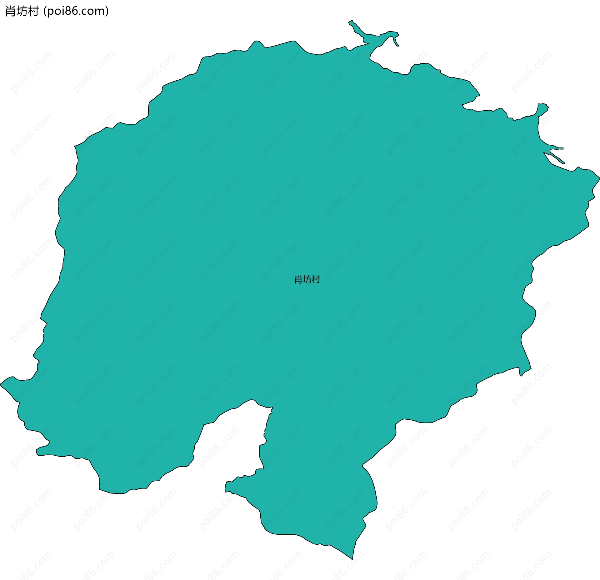 肖坊村边界地图