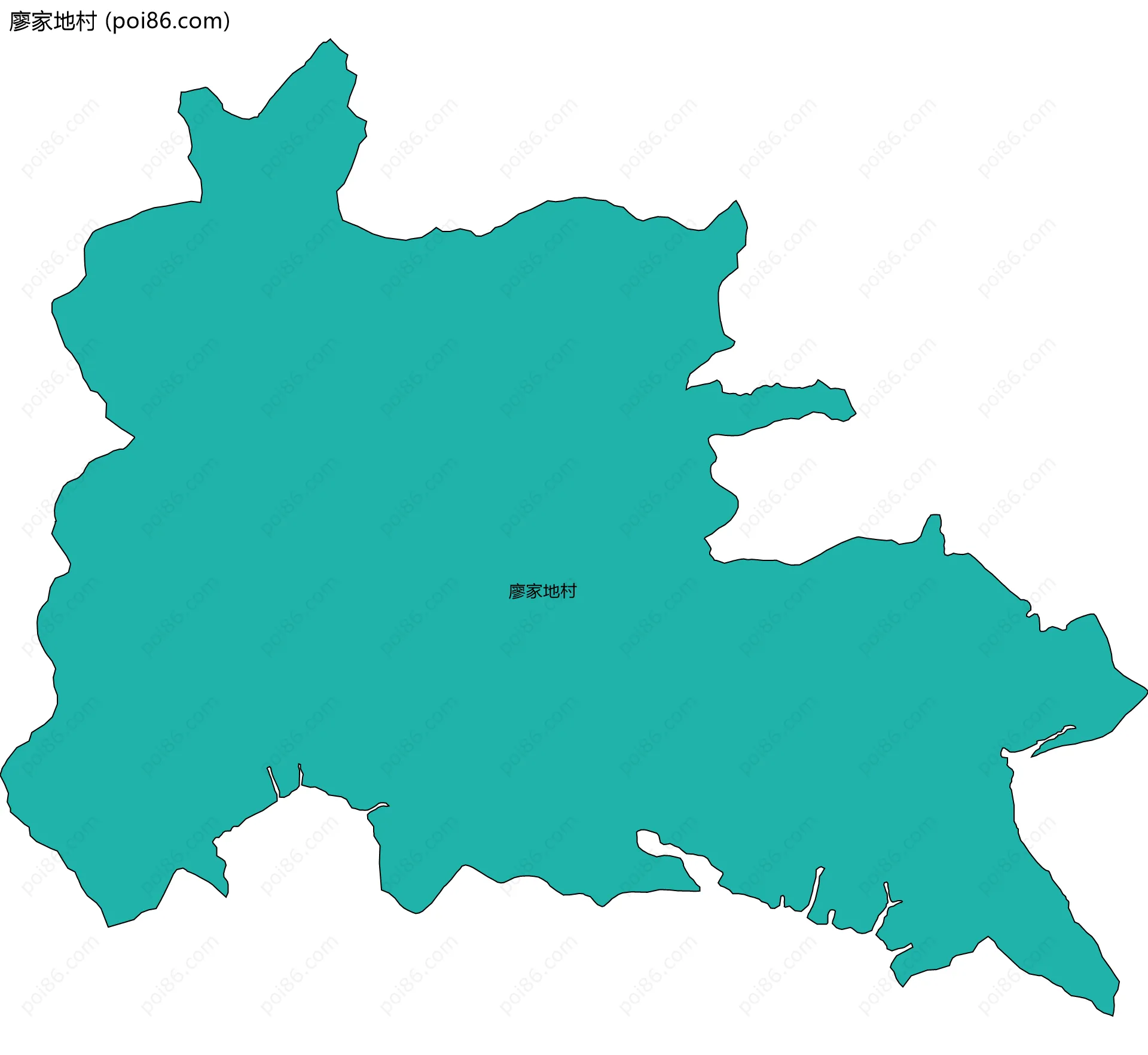 廖家地村边界地图