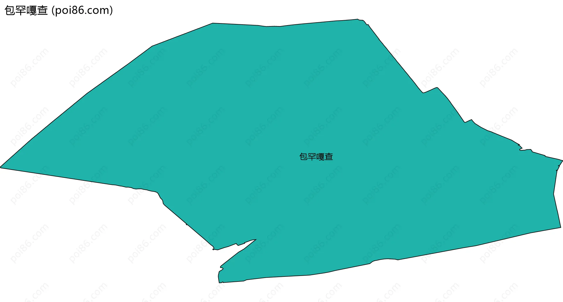 包罕嘎查边界地图