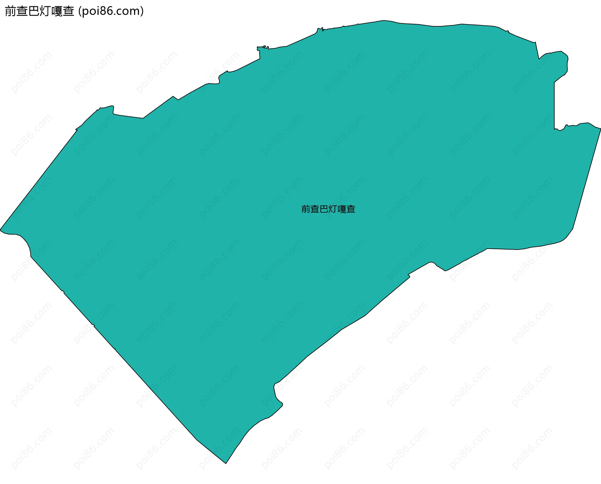 前查巴灯嘎查边界地图