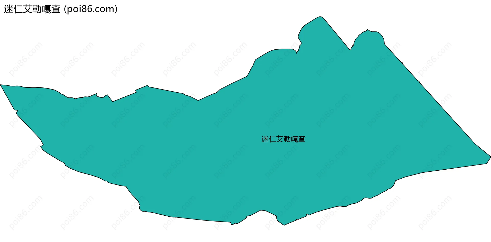 迷仁艾勒嘎查边界地图