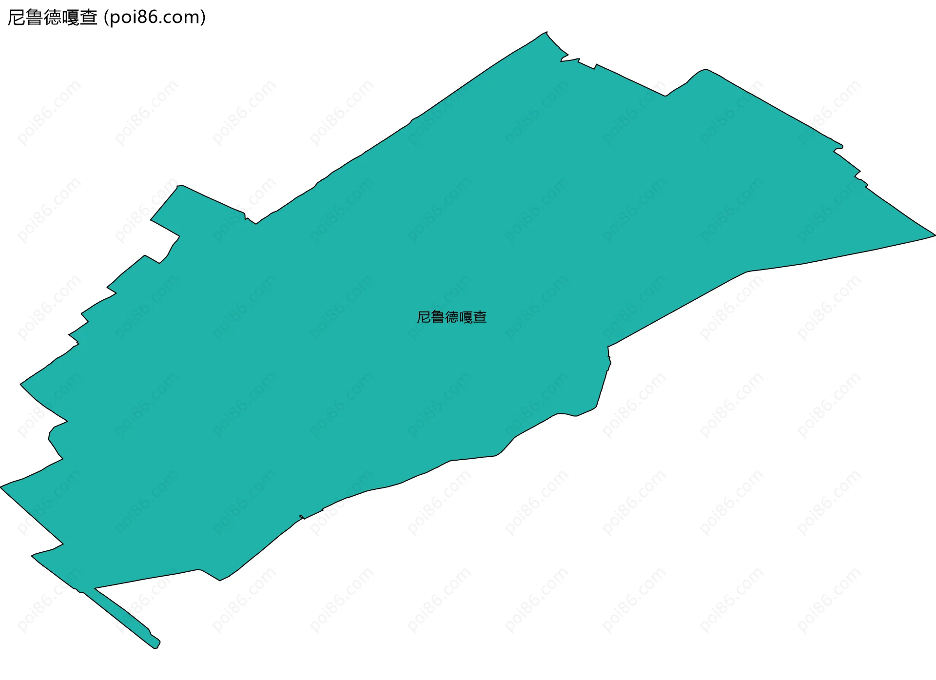 尼鲁德嘎查边界地图