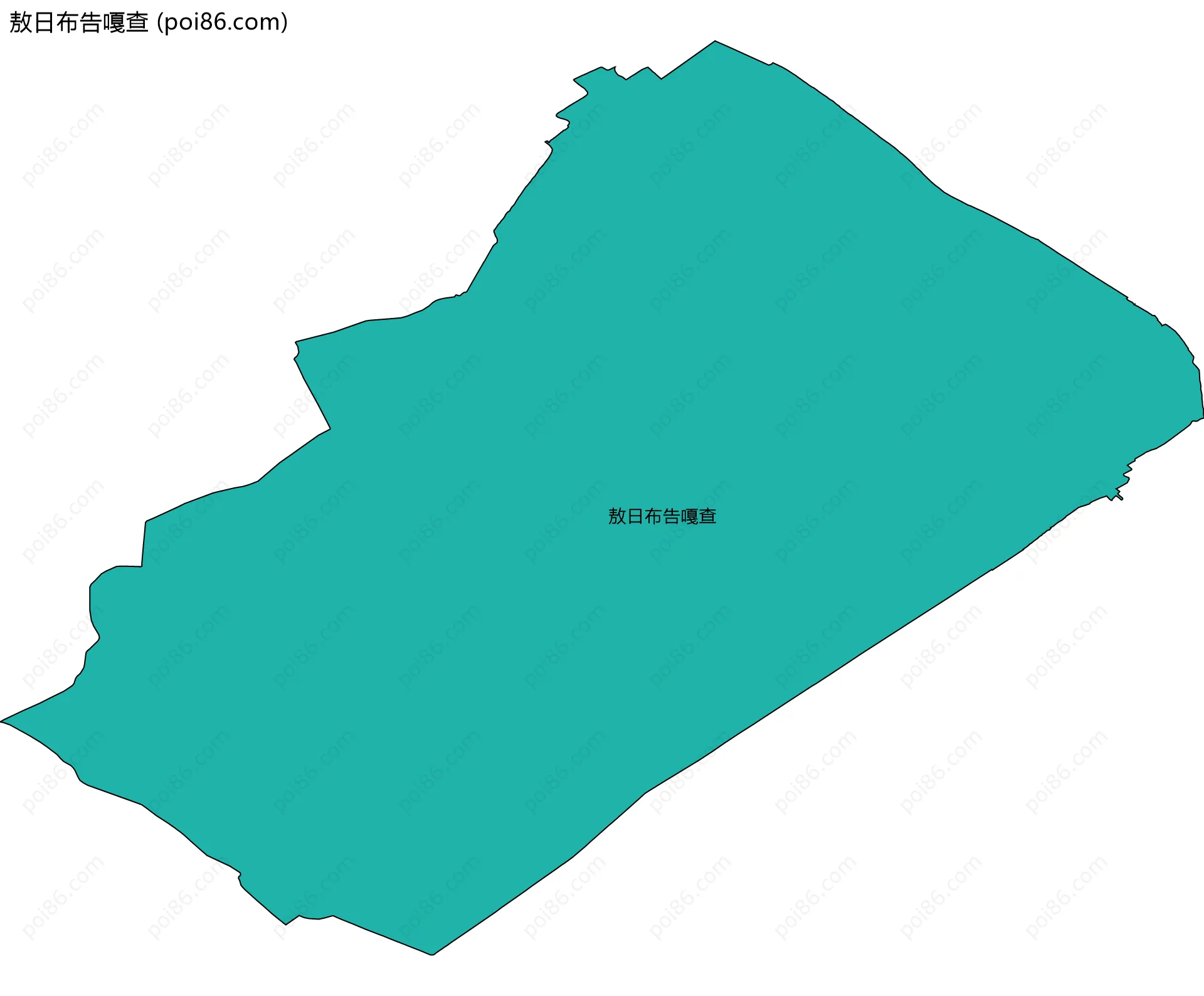 敖日布告嘎查边界地图