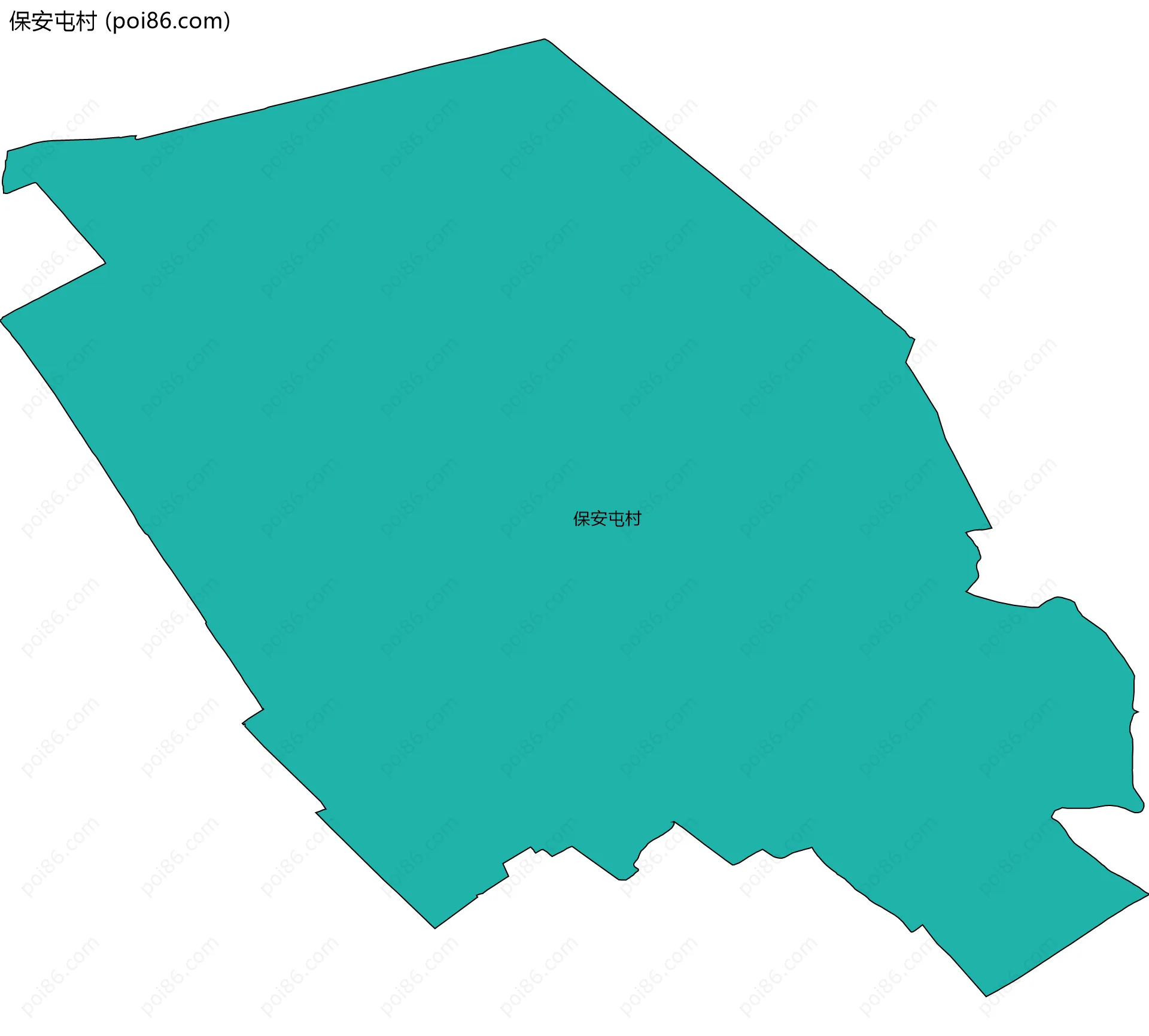 保安屯村边界地图