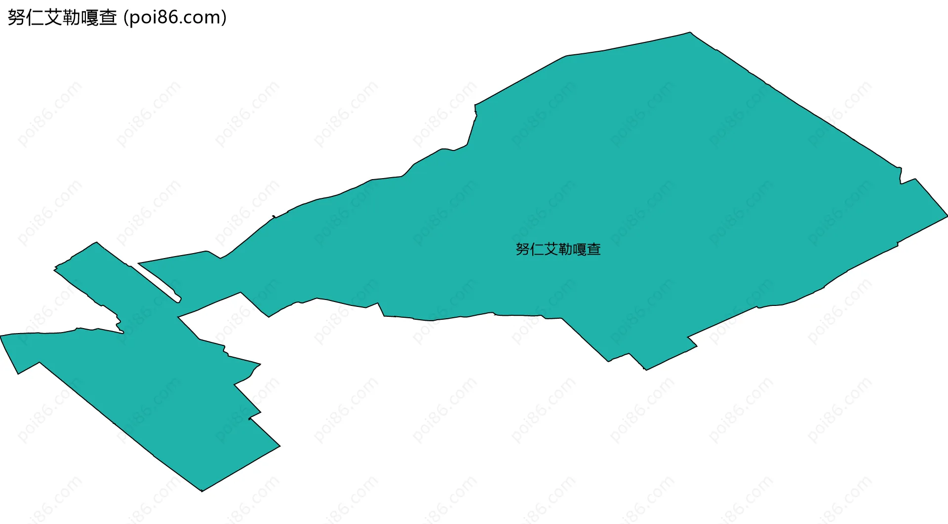 努仁艾勒嘎查边界地图