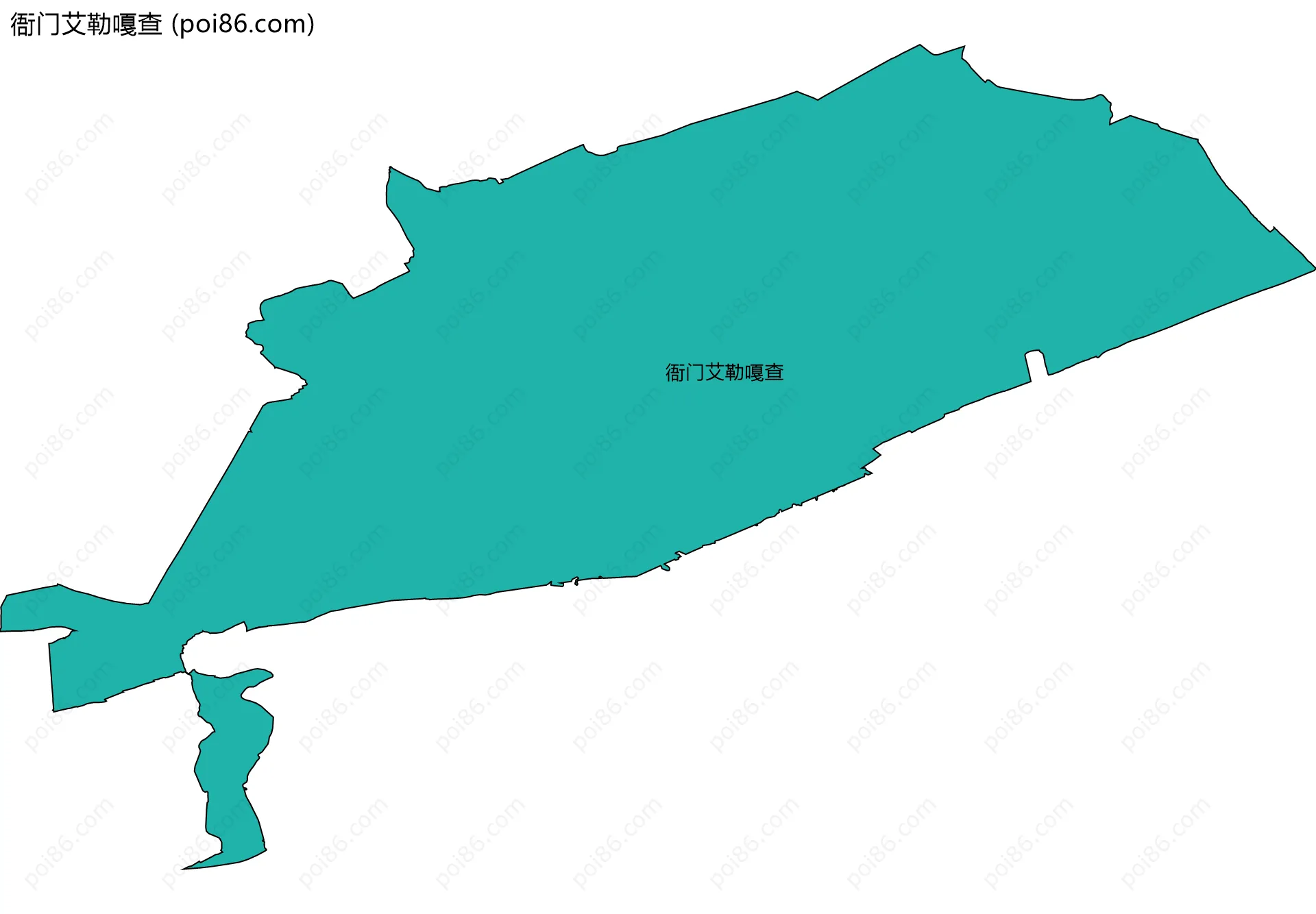 衙门艾勒嘎查边界地图