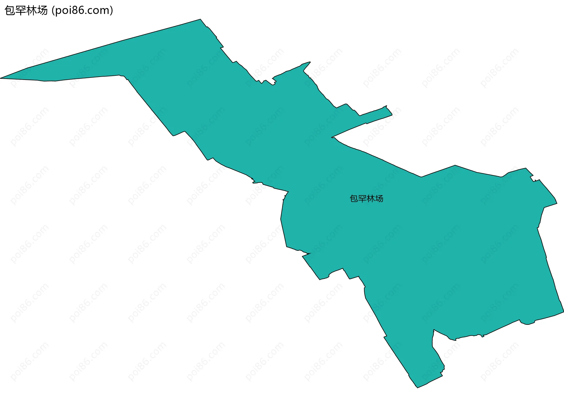包罕林场边界地图