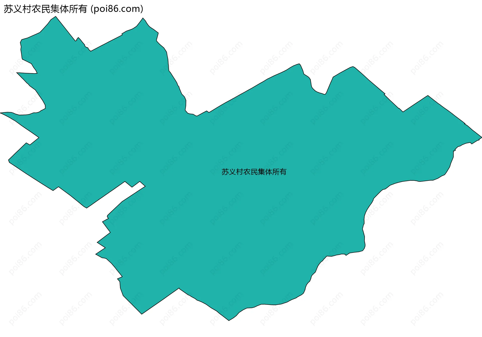 苏义村农民集体所有边界地图