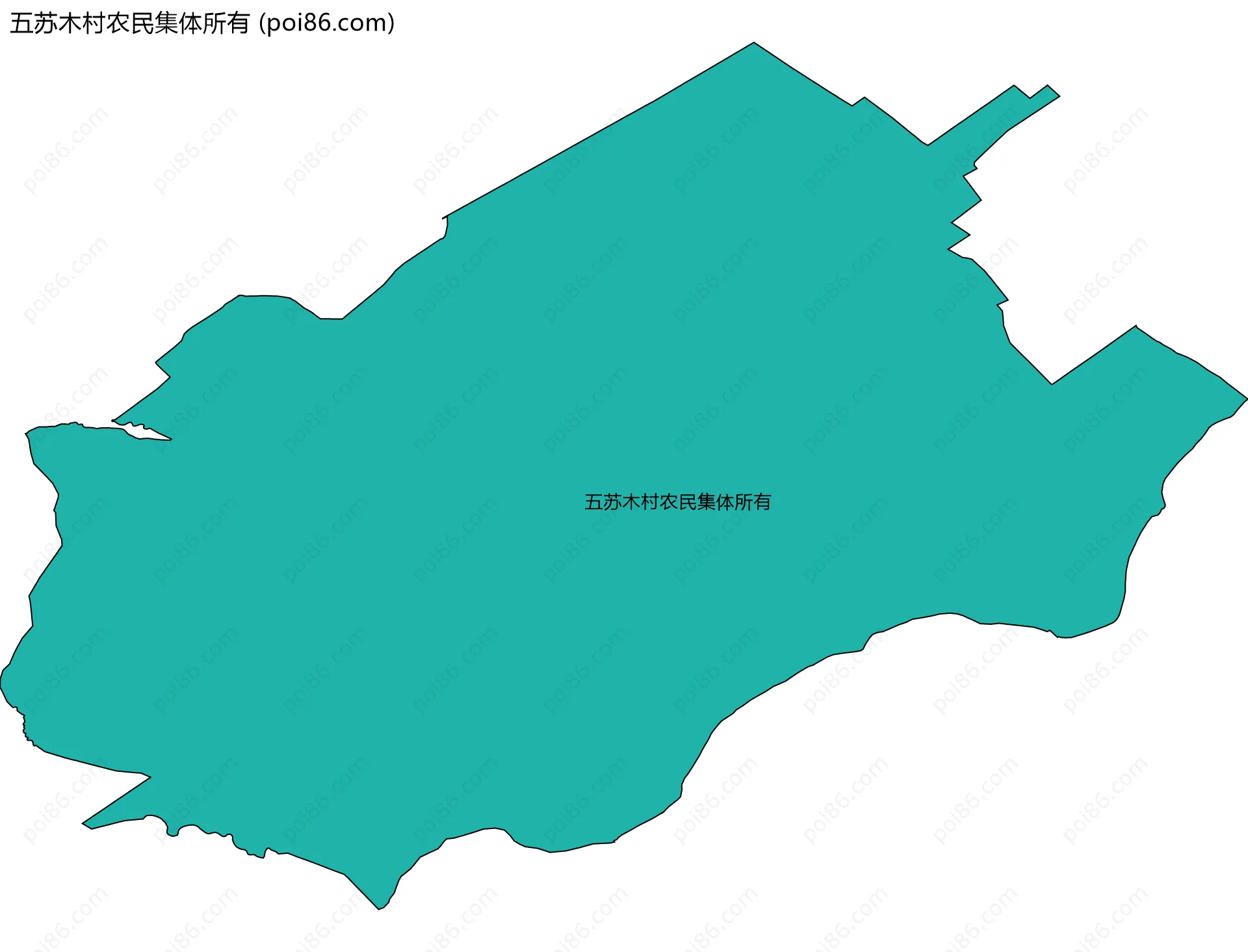 五苏木村农民集体所有边界地图