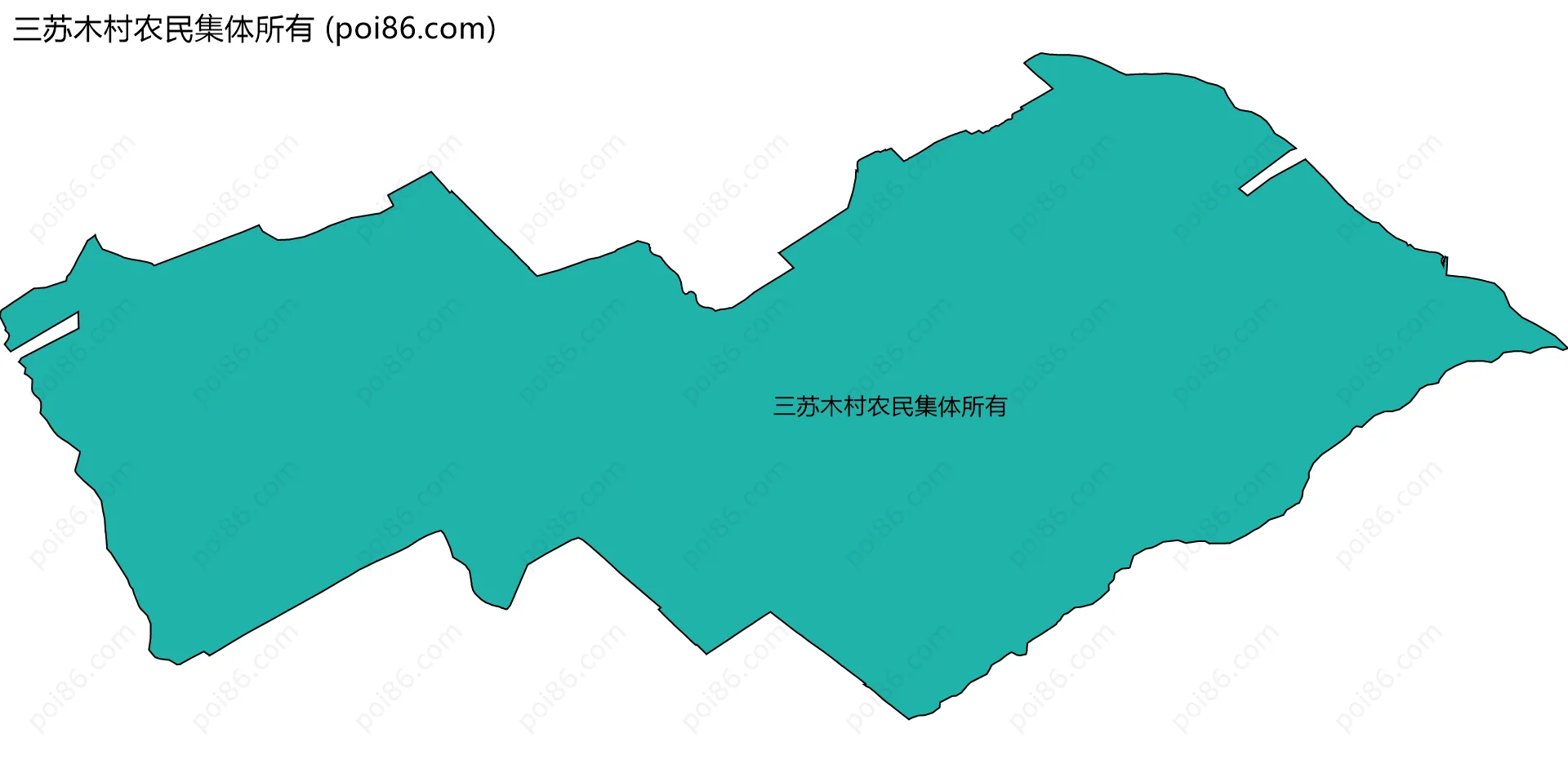 三苏木村农民集体所有边界地图