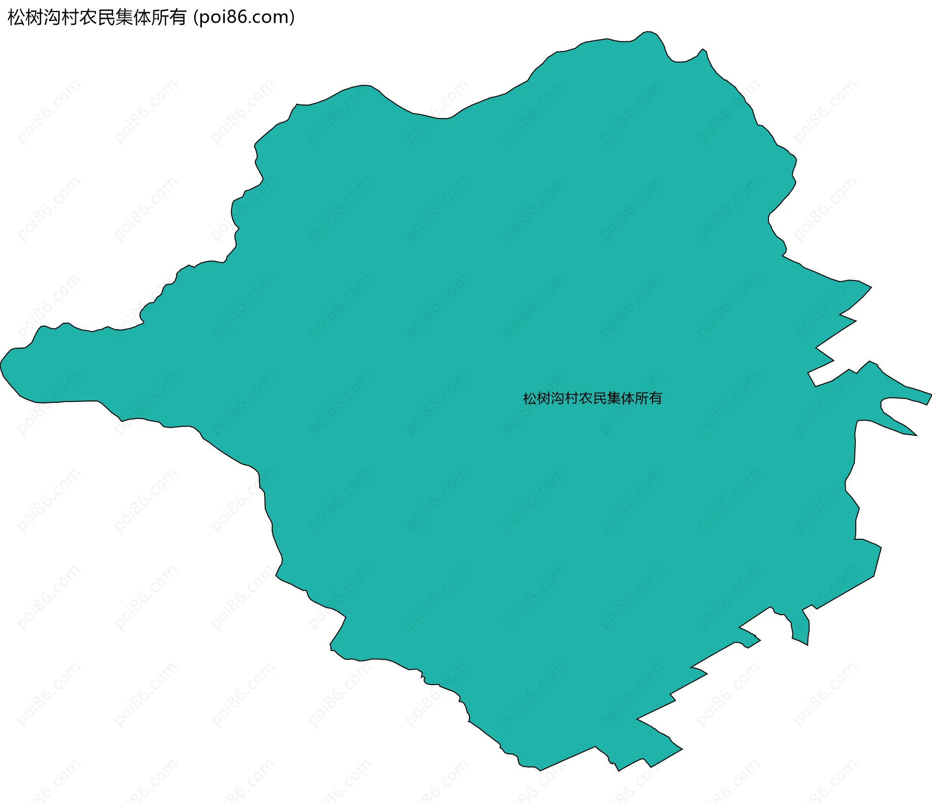 松树沟村农民集体所有边界地图