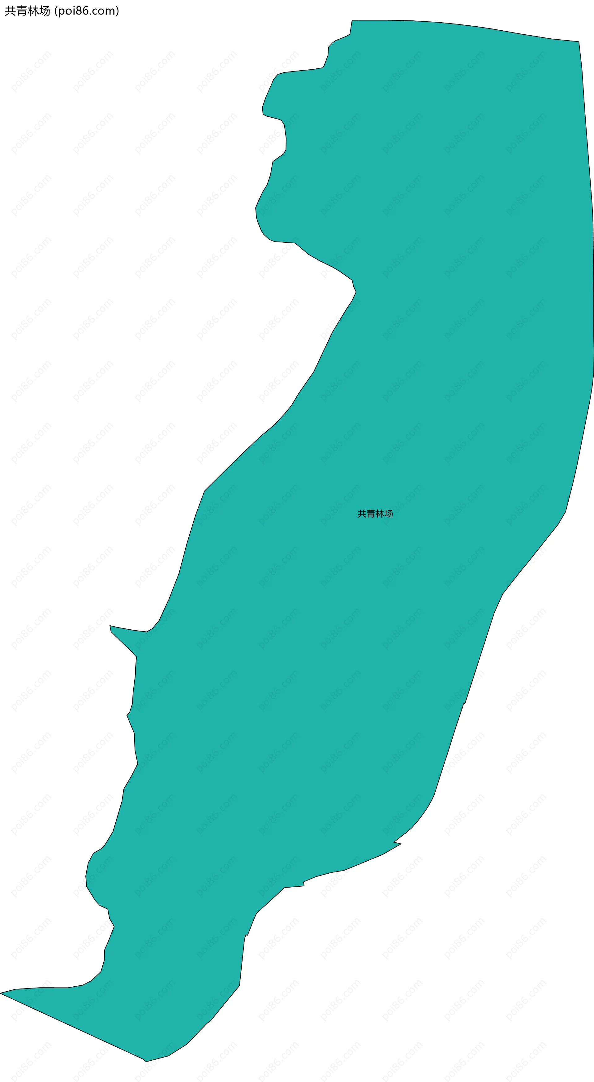 共青林场边界地图