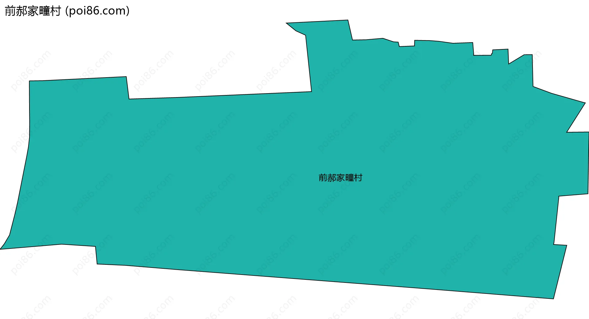 前郝家疃村边界地图